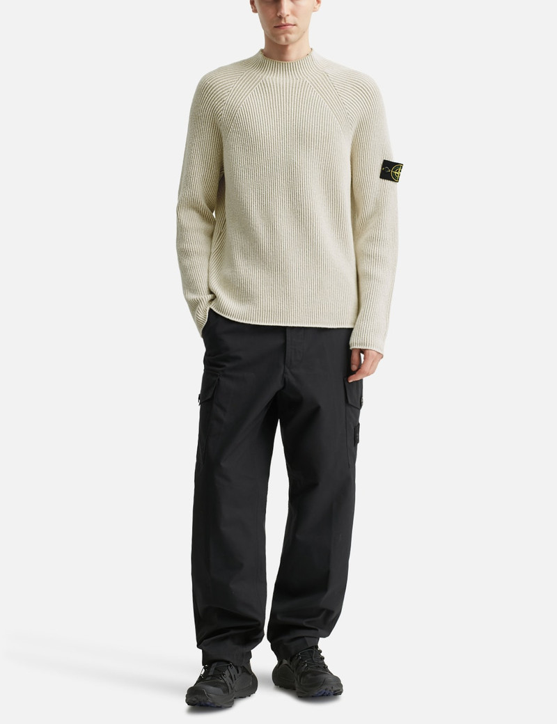 Stone Island VANISÉ FULL RIB RWS WOOL MOCK NECK JUMPER outlook