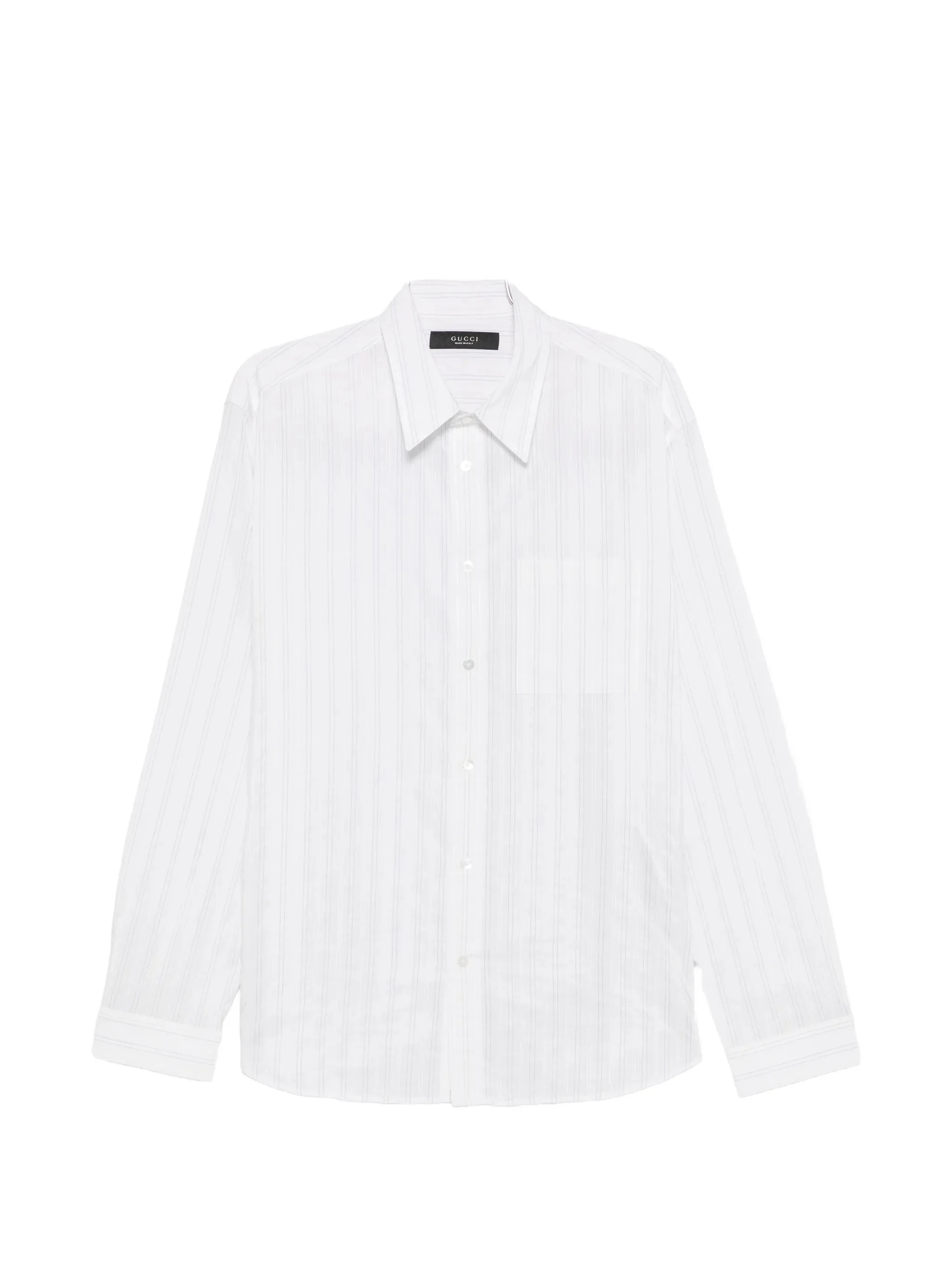 Gucci Striped-pattern Chest-pocket Shirt - 1