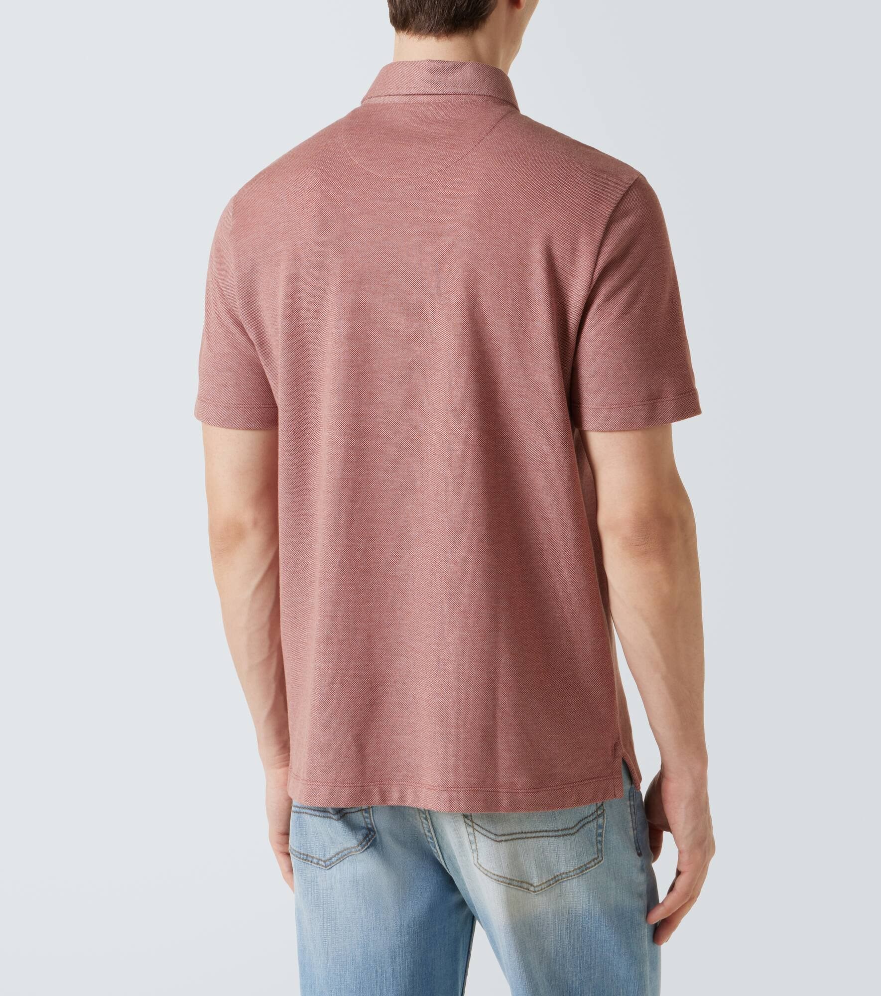 Cotton piqué polo shirt - 4