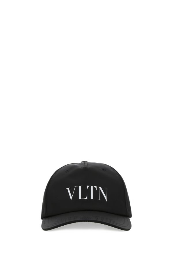 Black nylon baseball cap - 1