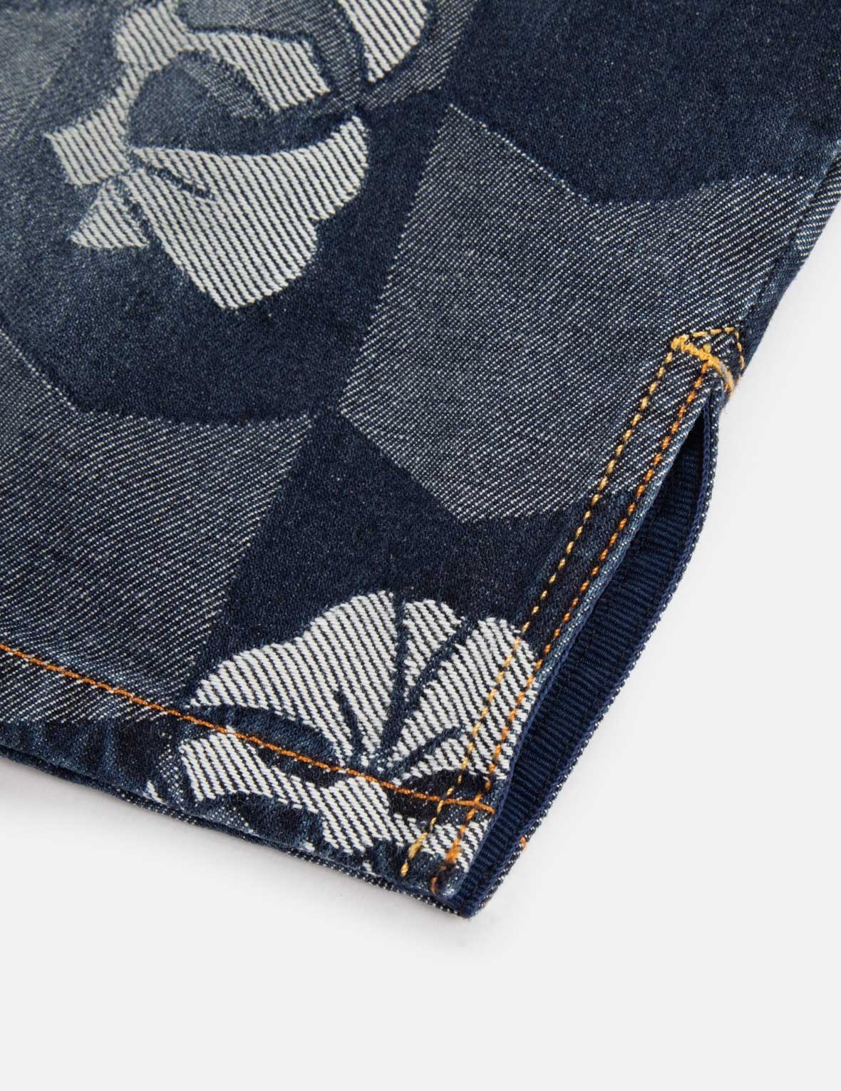 ALLOVER MONOGRAM KAMON AND SEAGULL LOOSE FIT JACQUARD DENIM ANORAK - 5