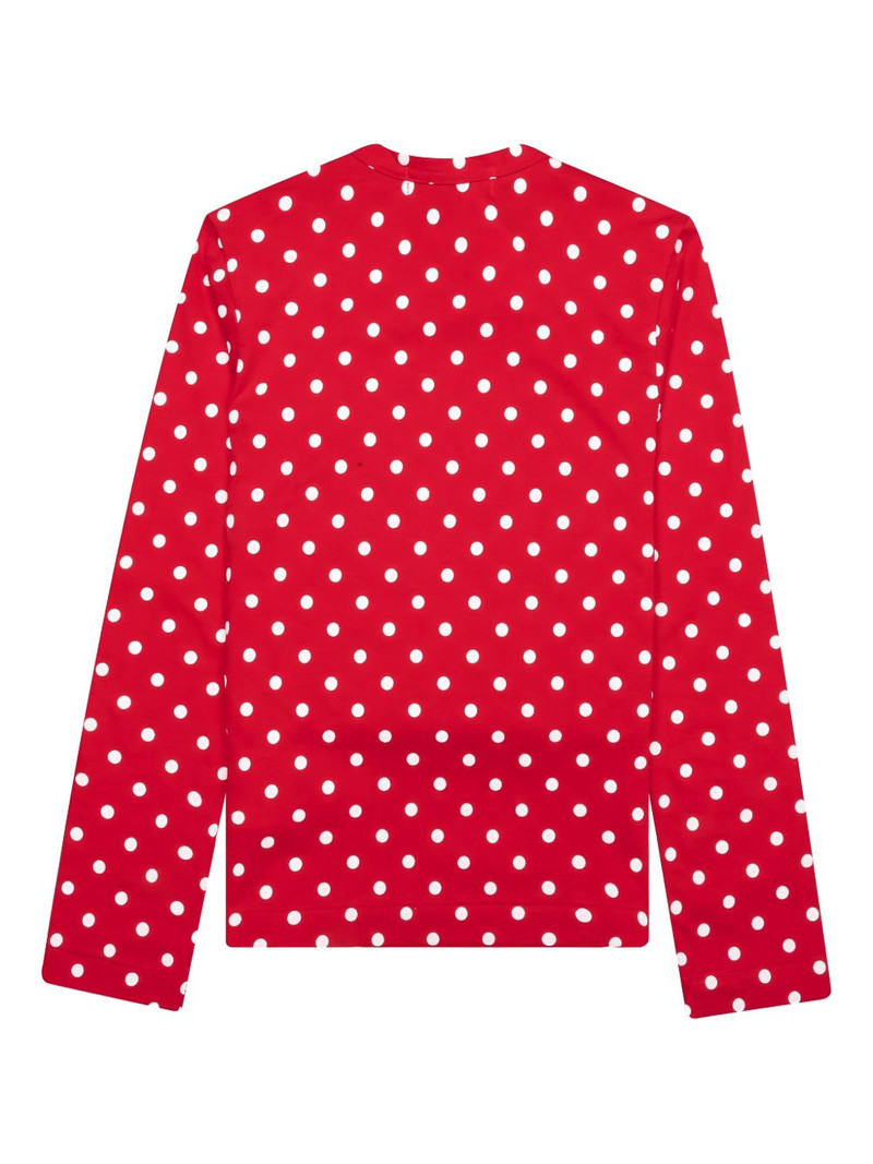 Comme des Garçons PLAY polka-dot heart-logo T-shirt outlook