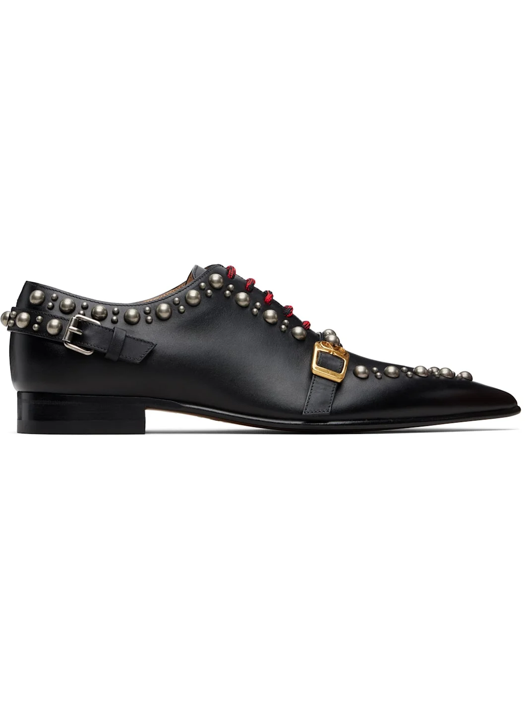 Black Calfskin Mockers Derbys - 1