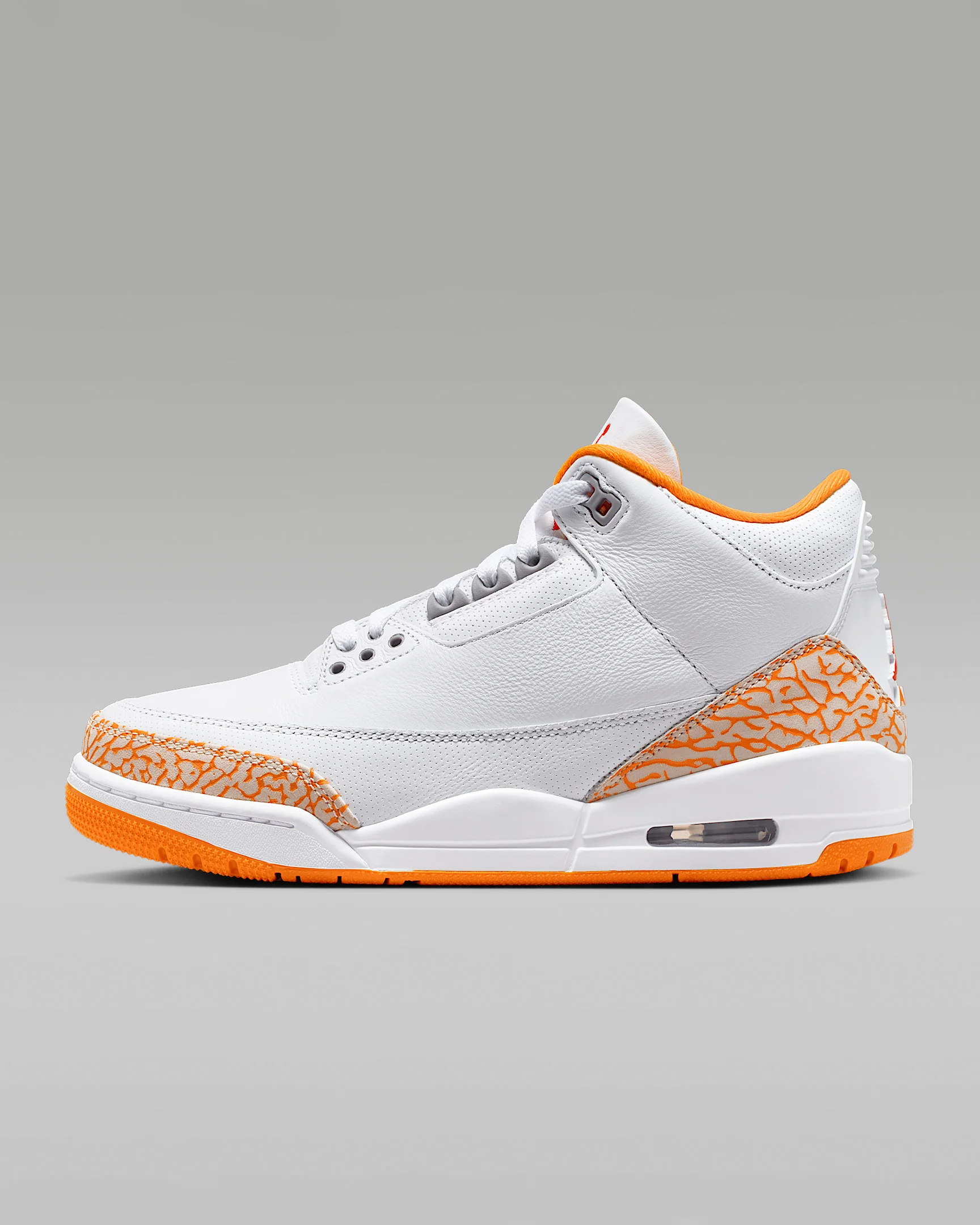 Air Jordan 3 Retro "White and Orange Peel" Women's Basketball Shoes - 1