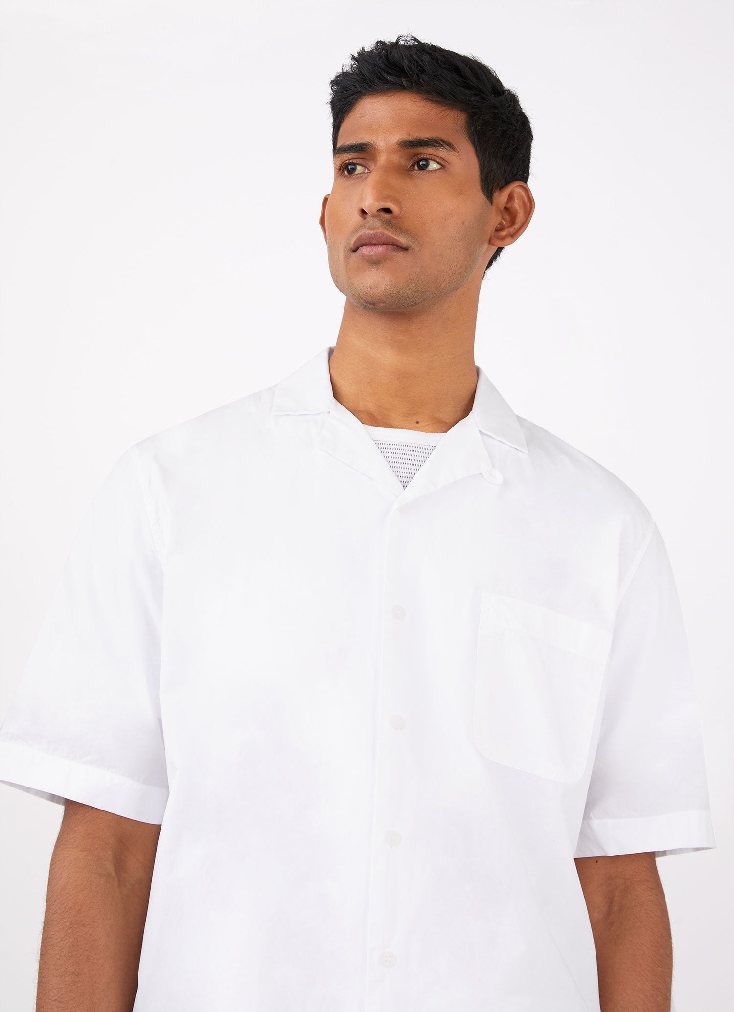 Poplin Camp Collar Shirt - 5