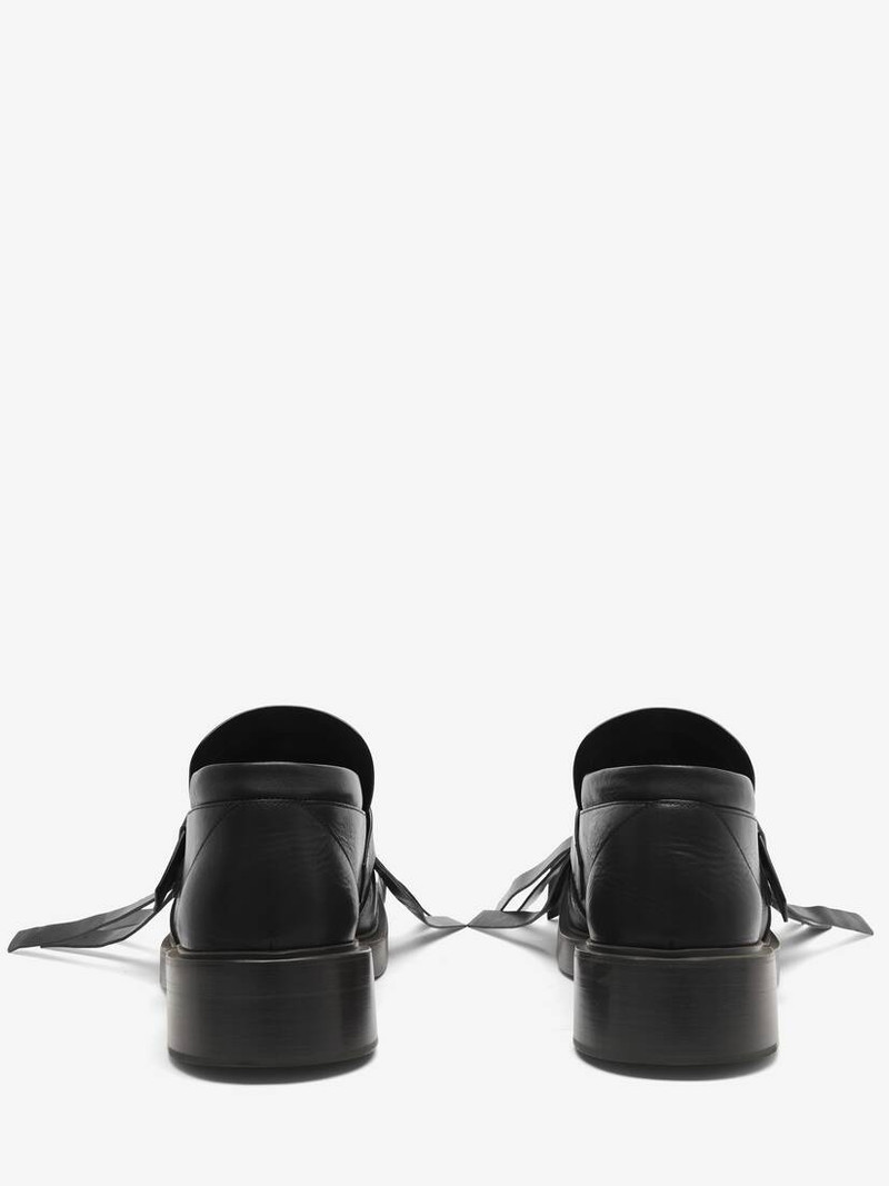 Alexander McQueen Cross-Bar Fringe Loafer outlook