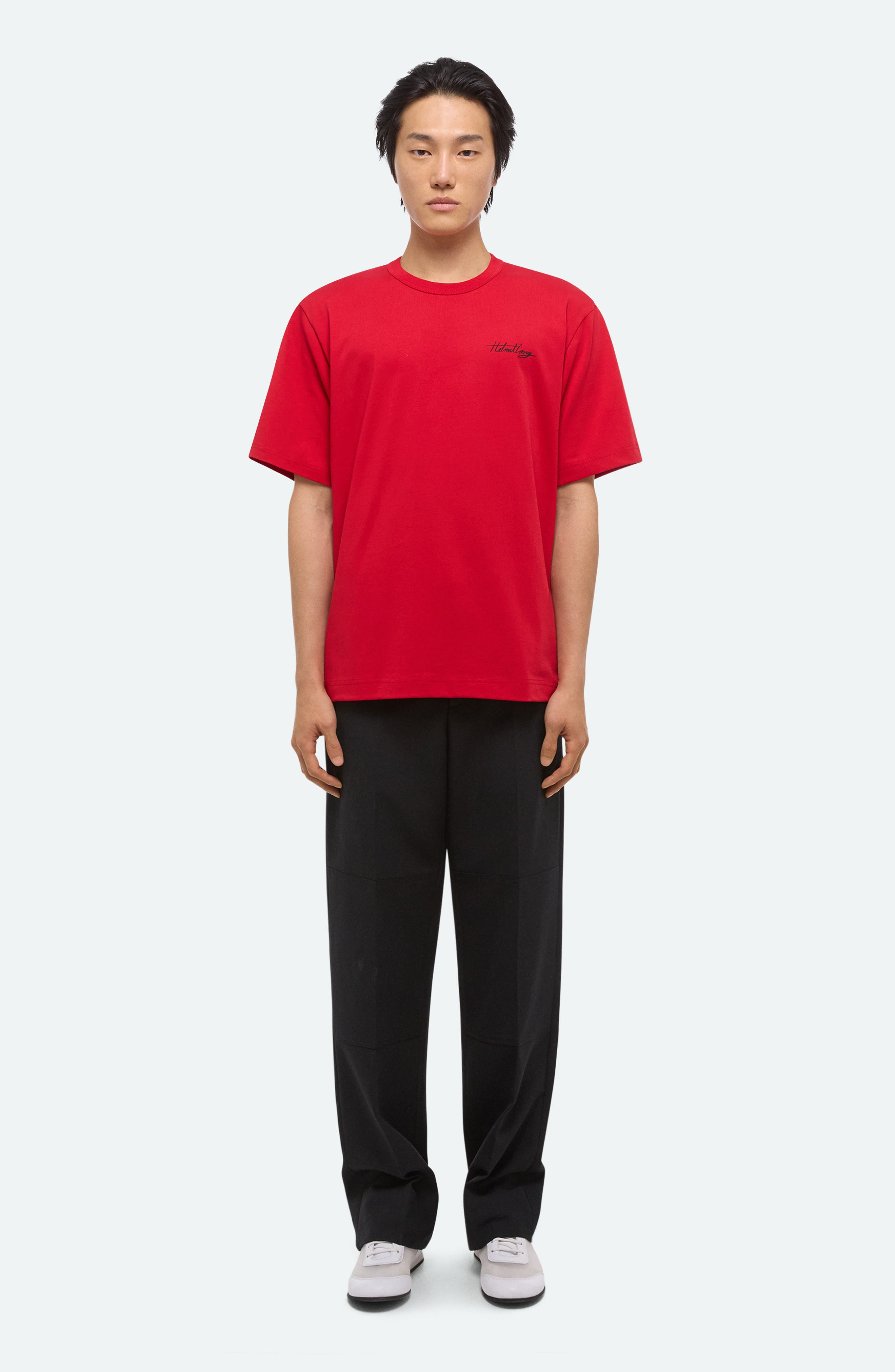 Helmut Lang Sketch Cotton T-Shirt in Deep Red at Nordstrom - 8