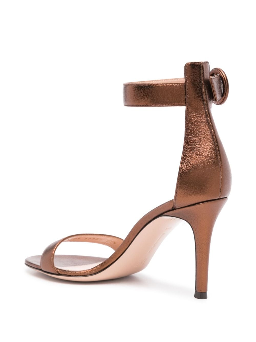 Portofino 85mm metallic-leather sandals - 3