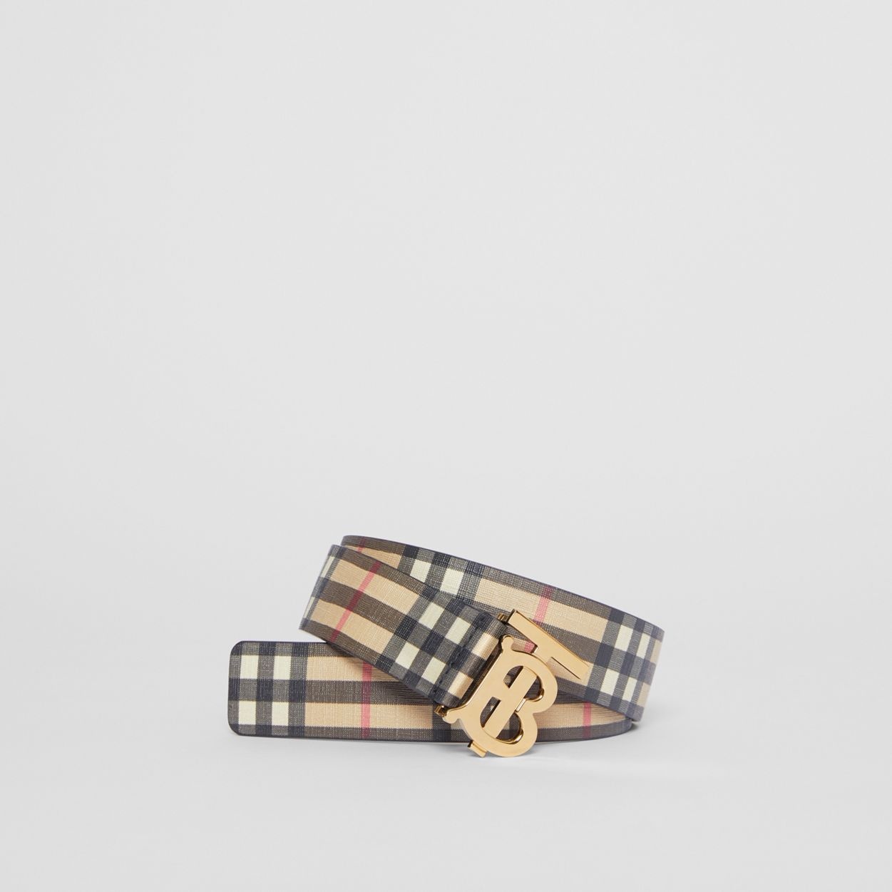 Monogram Motif Vintage Check E-canvas Belt - 1