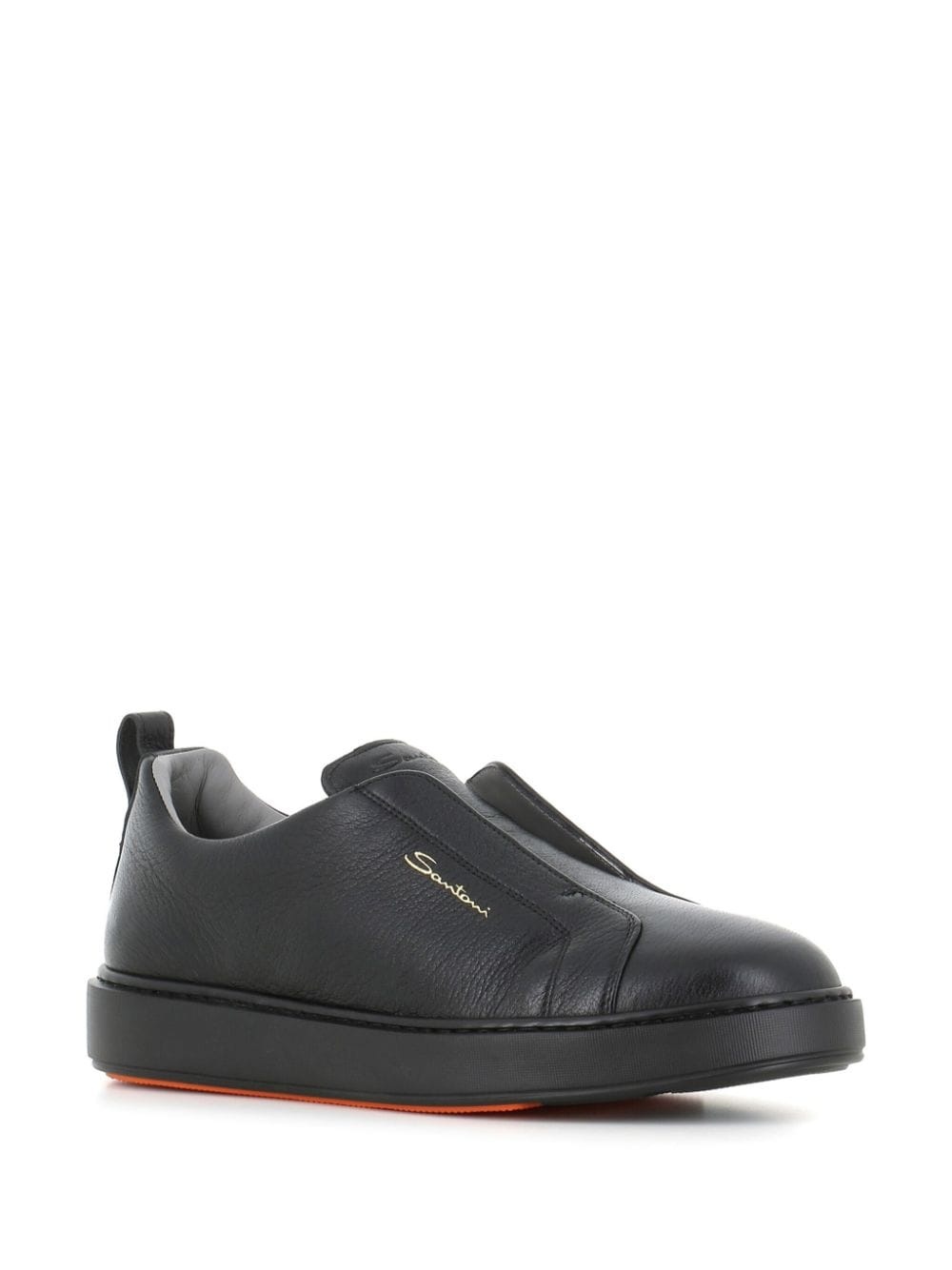 slip-on leather sneakers - 2