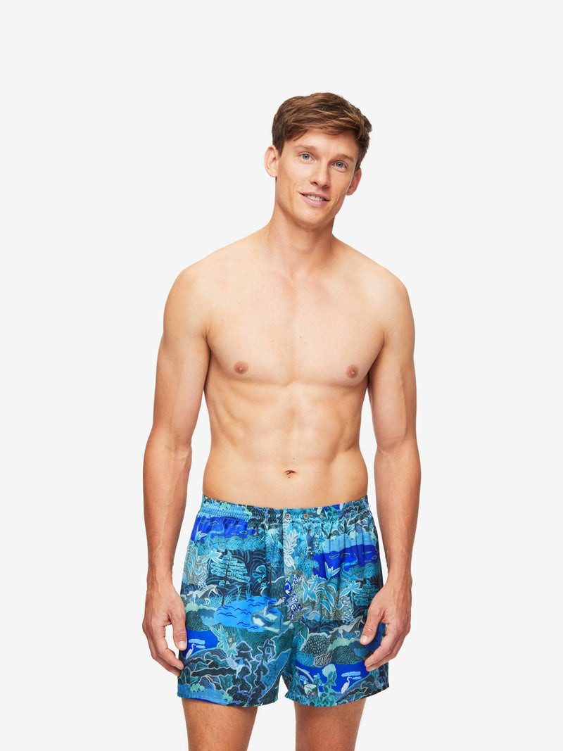 Men's Classic Fit Boxers Brindisi 86 Silk Satin Multi 5