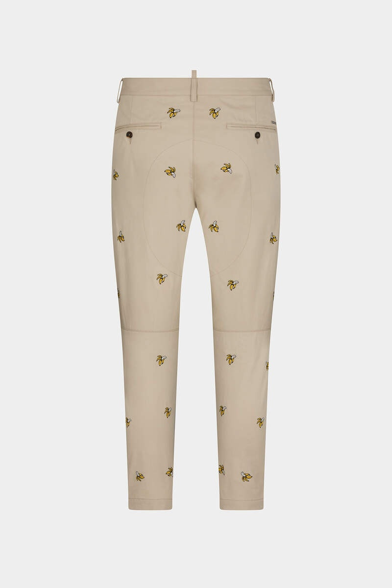 DSQUARED2 EMBROIDERED FRUITS SEXY CHINO PANTS outlook