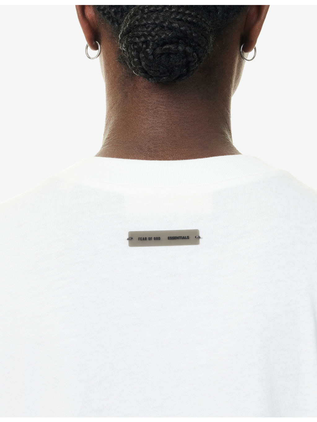 Embossed-Branding Round-Neck Cotton-Blend T-Shirt - 6