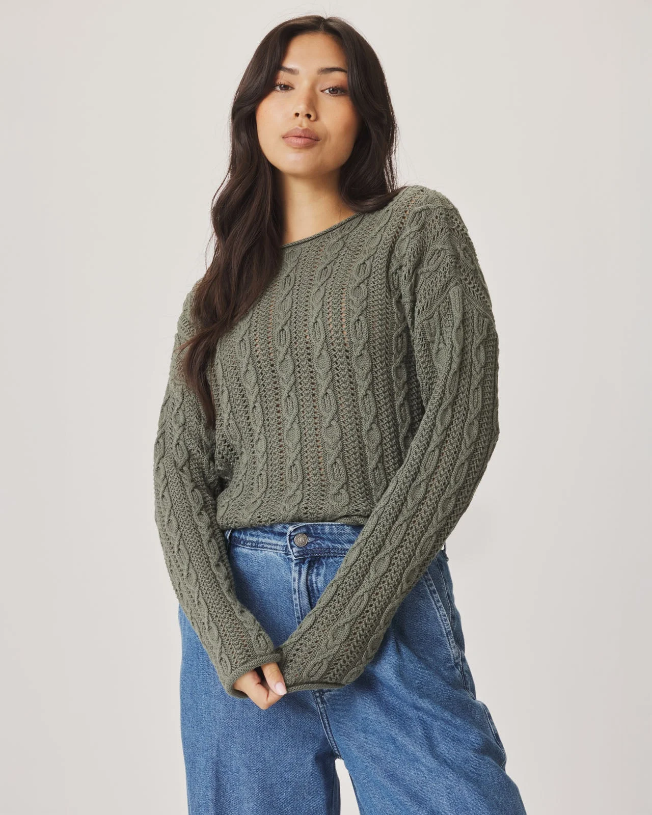 Brennan Cable Knit Sweater - 1