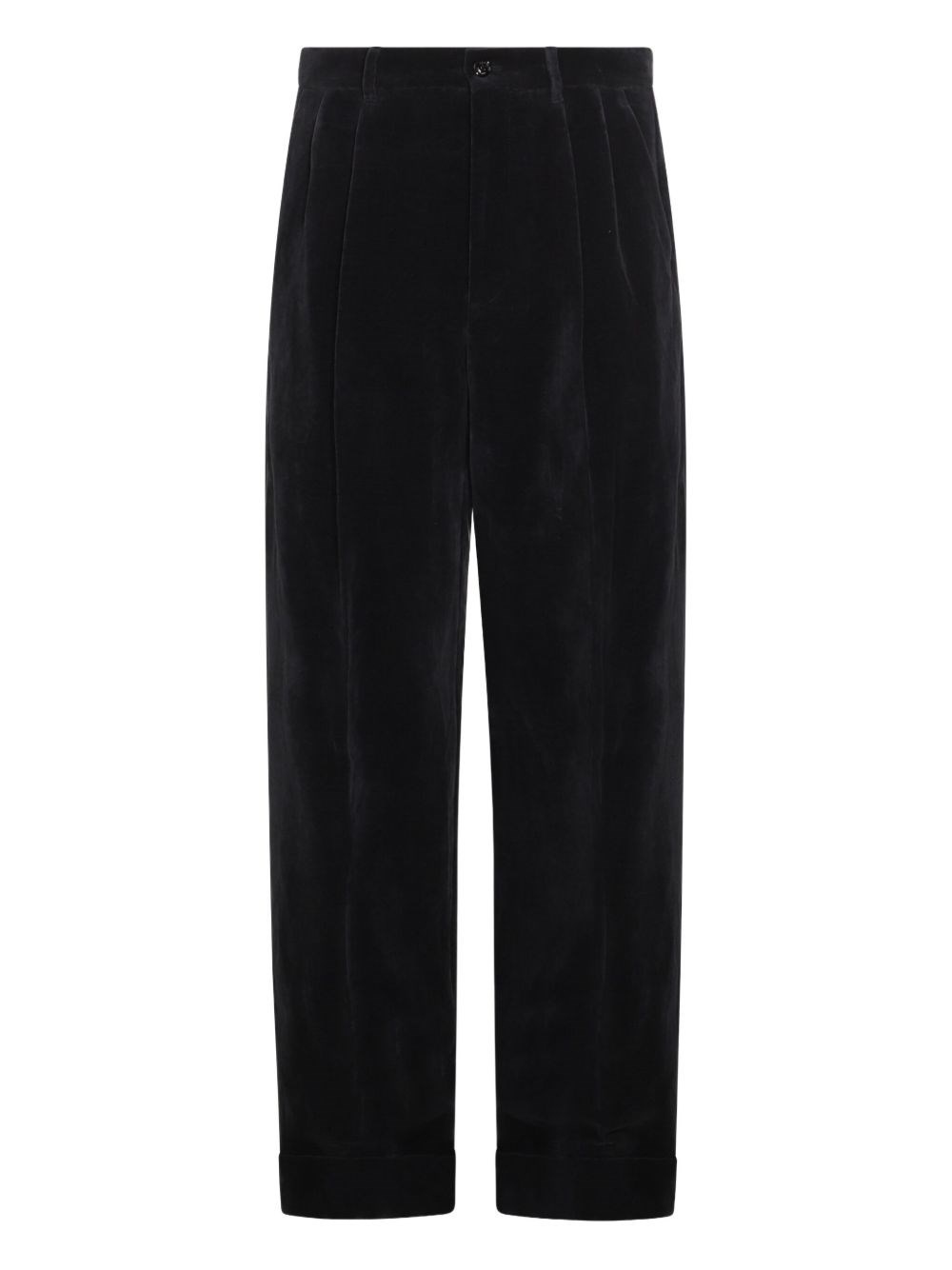 Cotton and linen blend trousers - 1