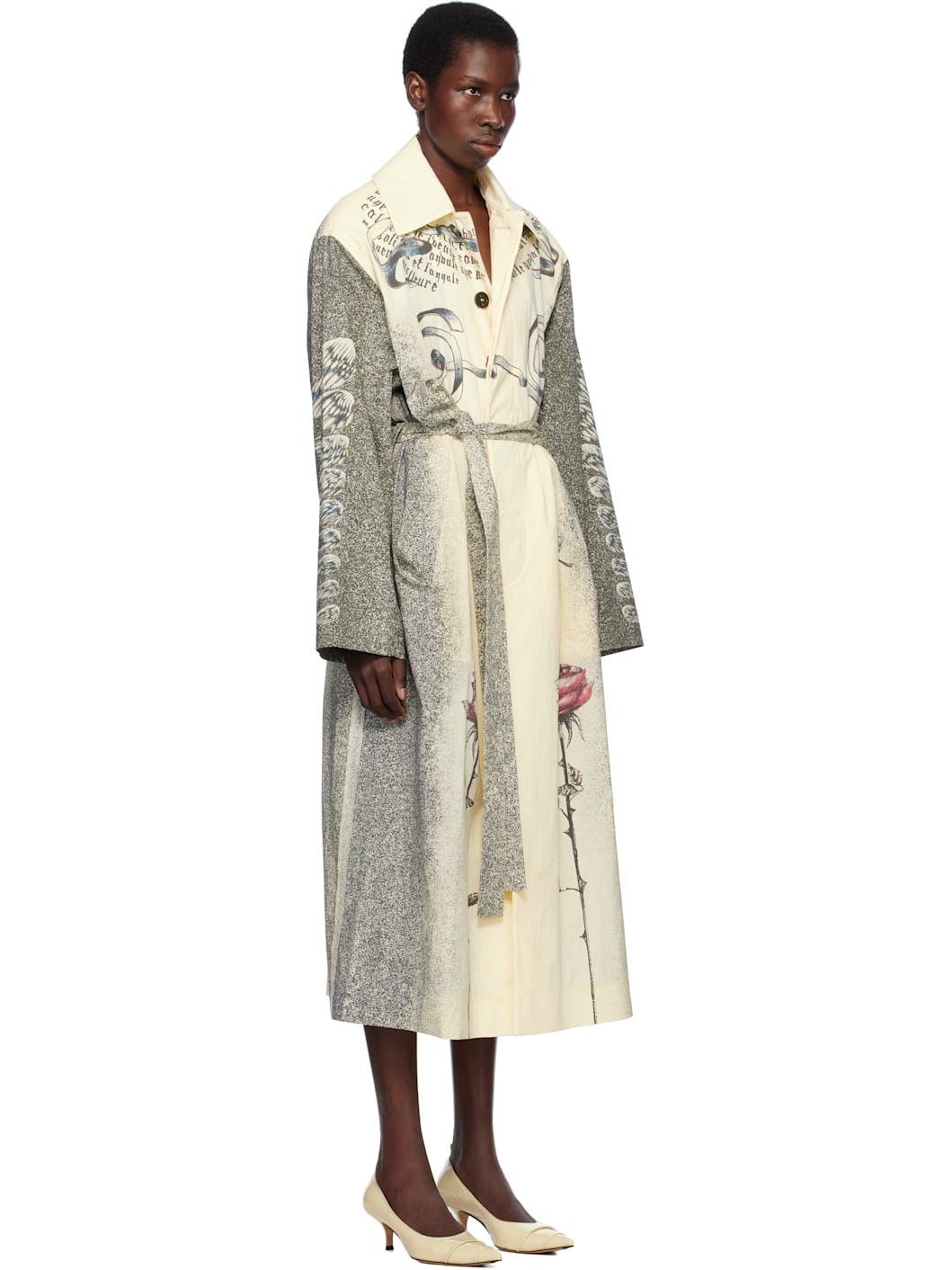 Off-White 'The Multi-Tattoo' Trench Coat - 2
