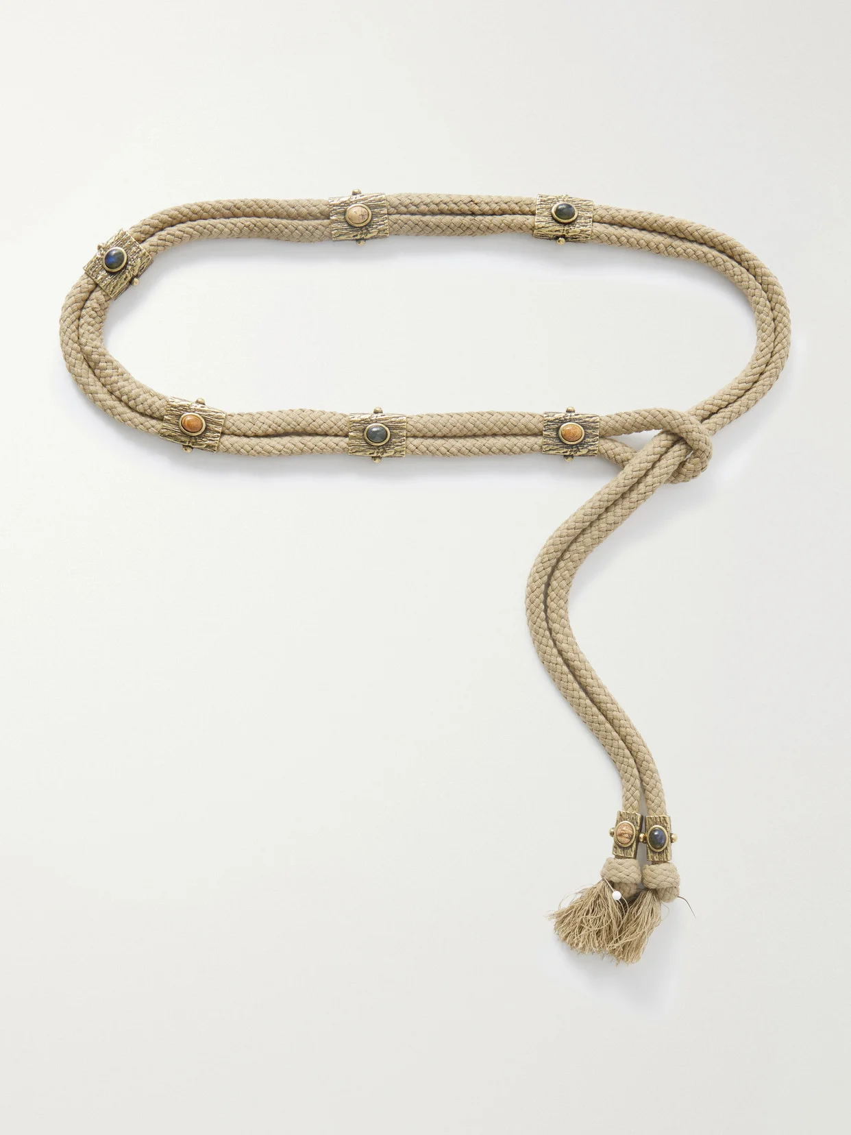 Aleea Embellished Tasseled Cord Belt - 1