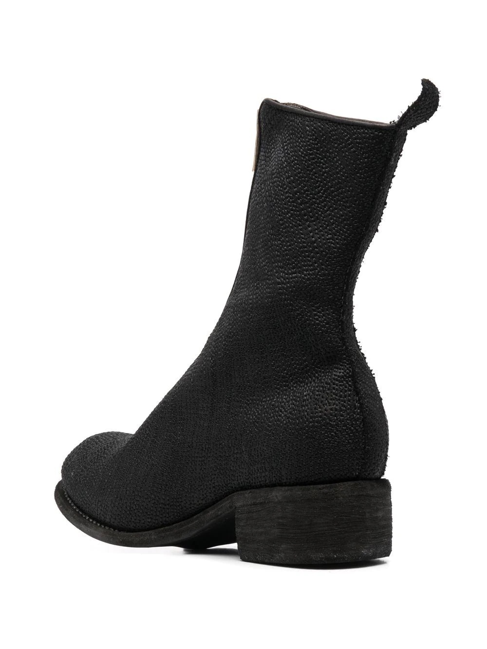 zip-up leather boots - 3