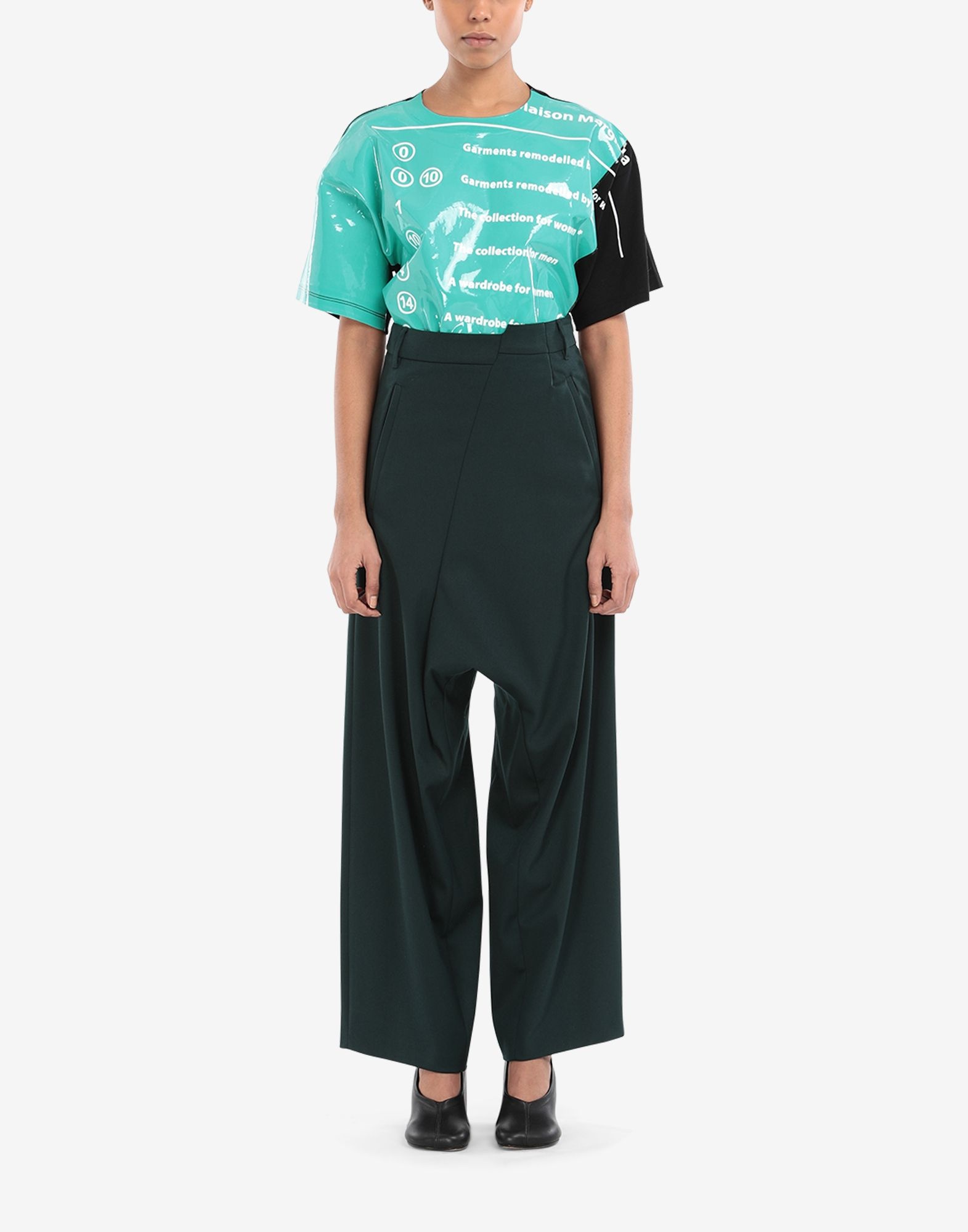 Asymmetrical hem trousers - 2