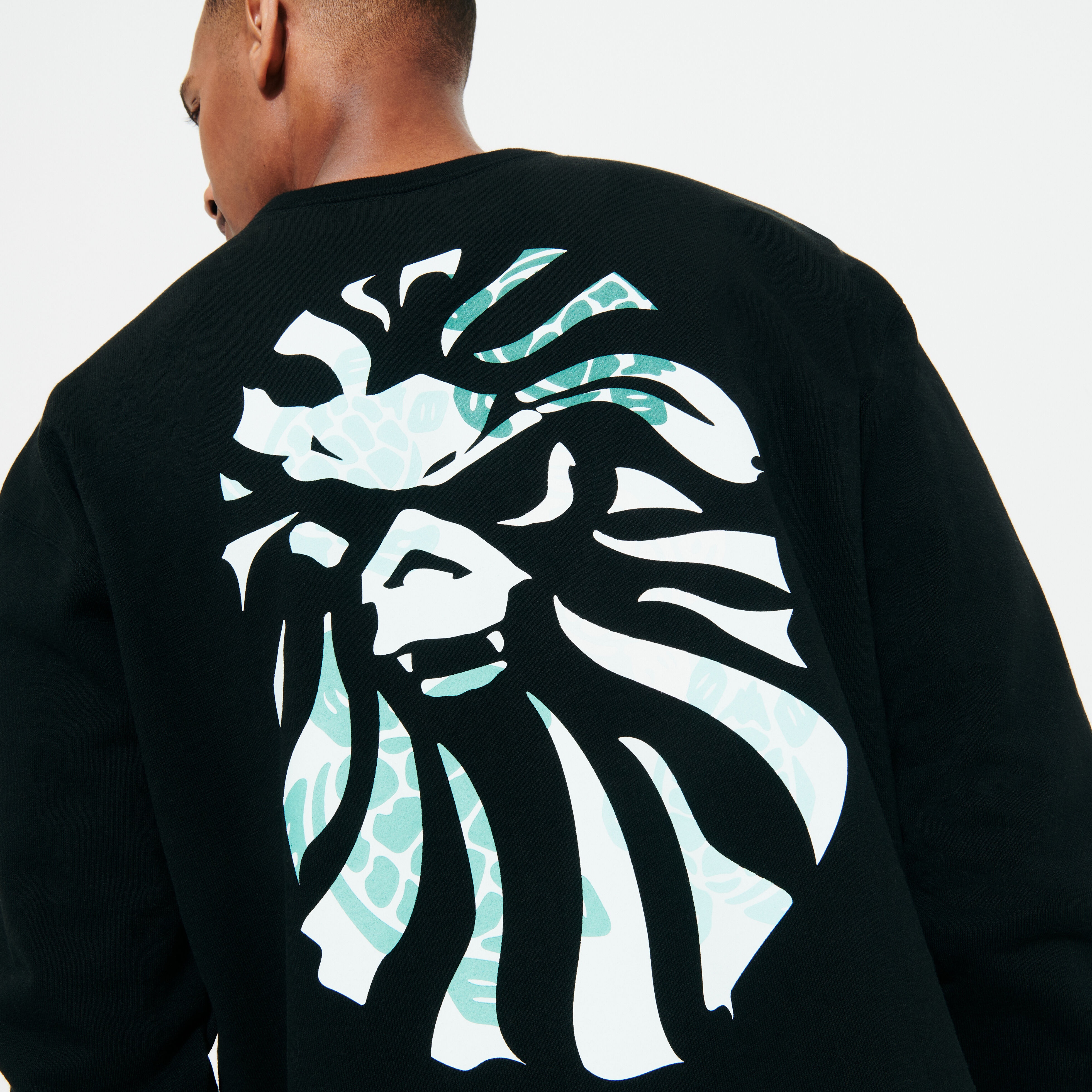 Men Sweatshirt Turtles Printed - Vilebrequin x BAPE® BLACK - 6