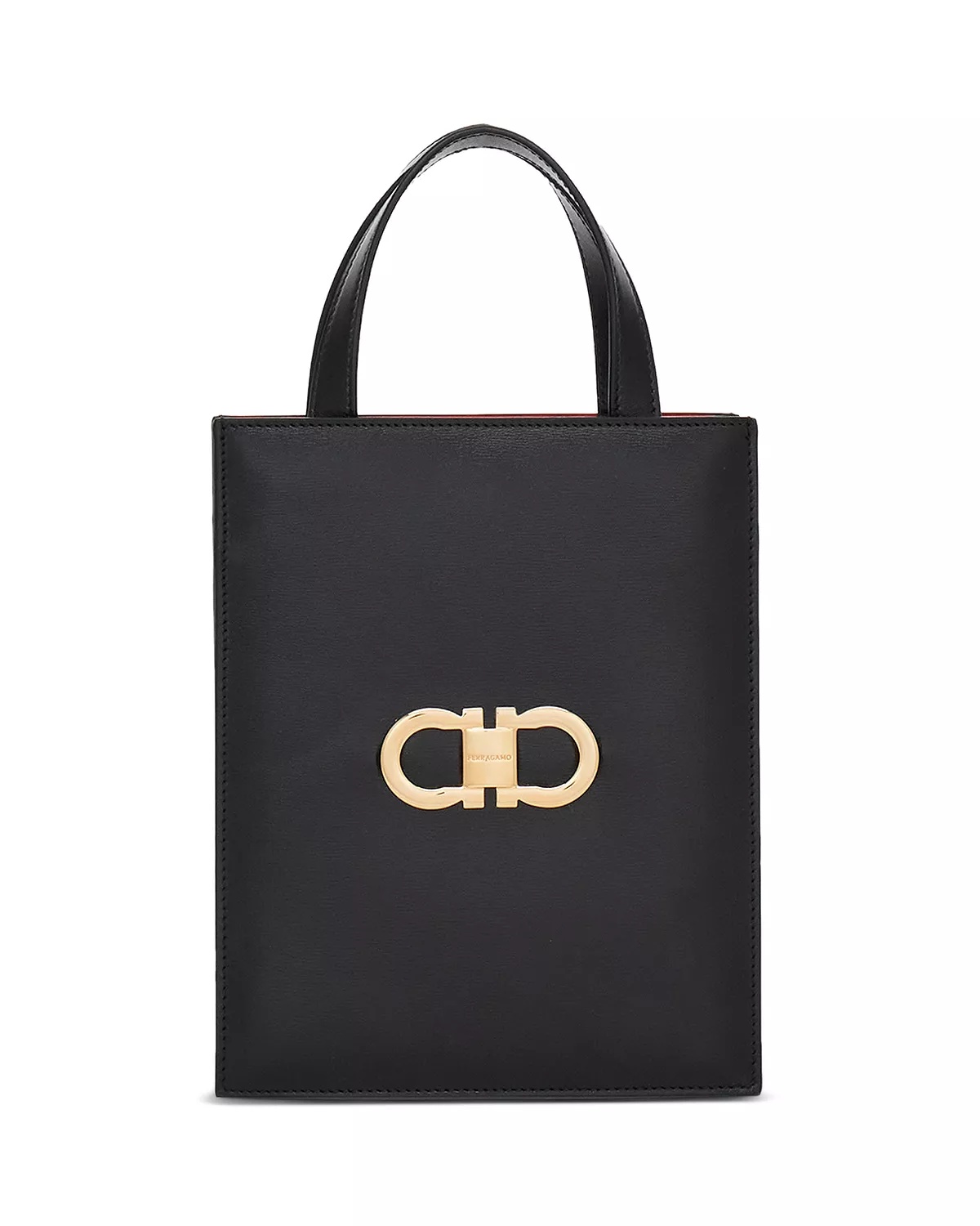 【Ferragamo】 Double Gancio バイカラー ミニトートバッグ FERRAGAMO Double Gancio Bicolor Mini Tote Bag