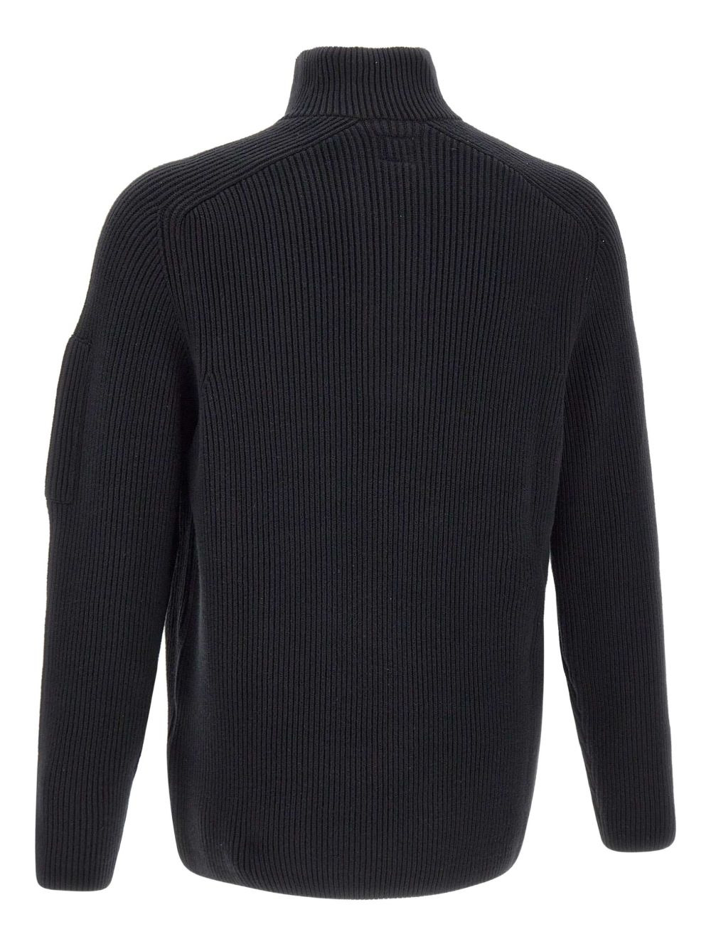 ribbed lens-pocket sweater - 3