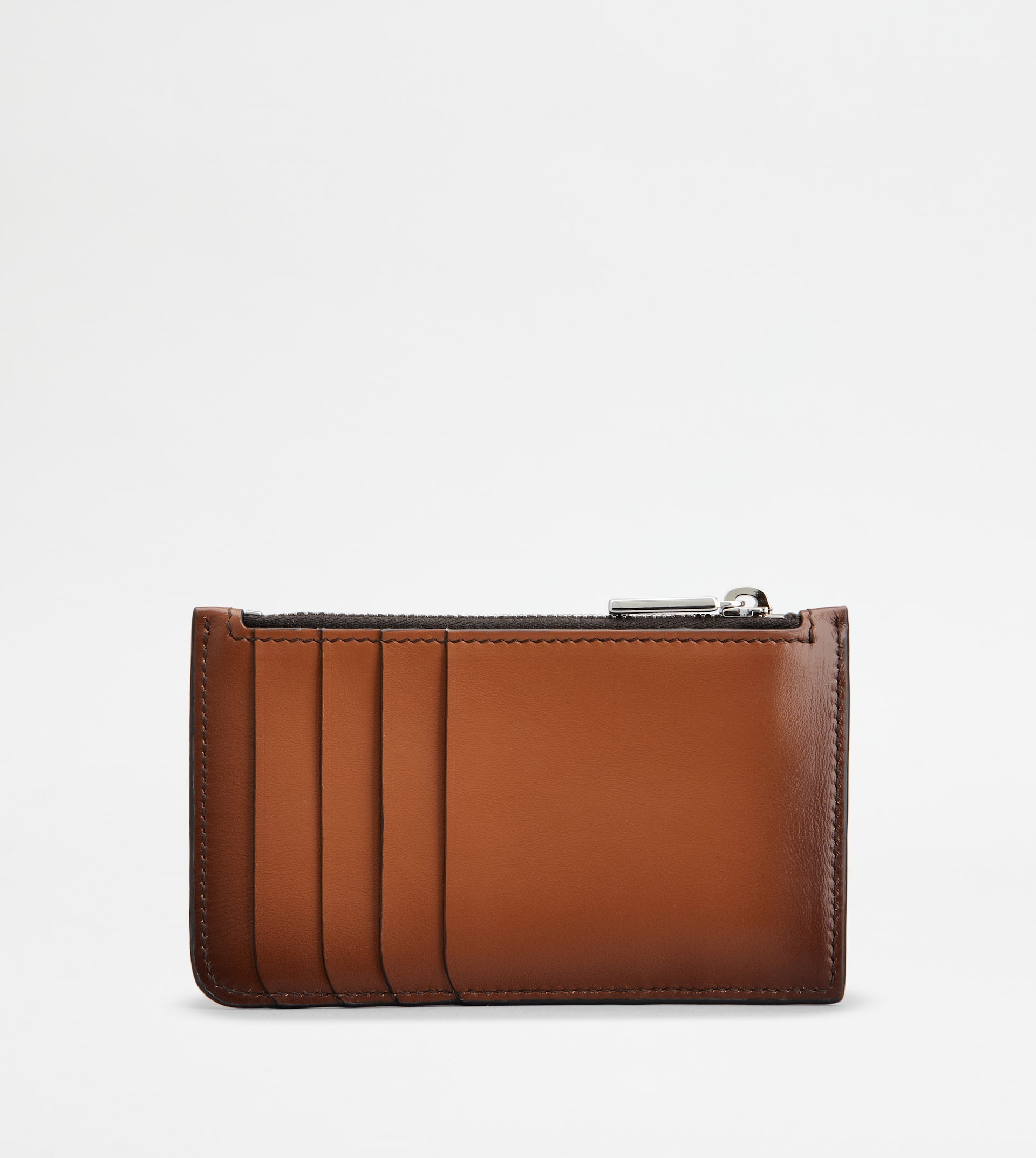 CREDIT CARD HOLDER IN LEATHER - BROWN - 2