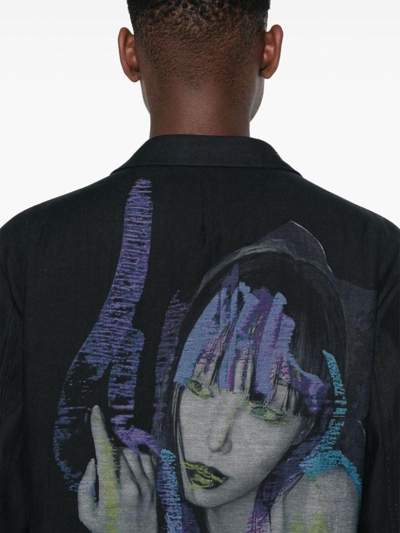 graphic-print coat 5