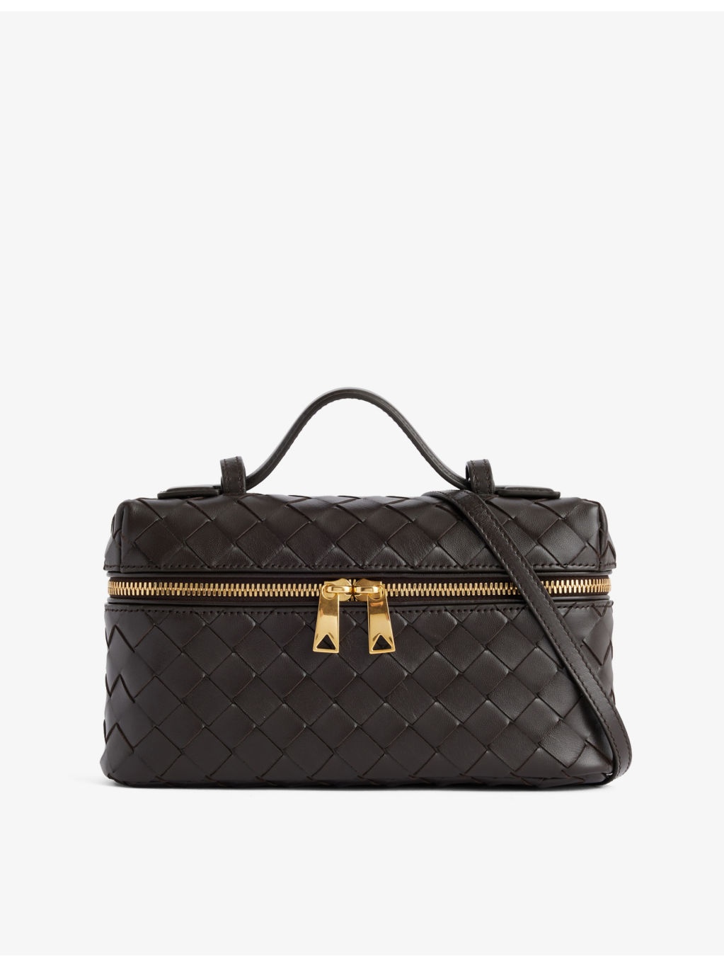 Bang Bang intrecciato leather vanity case - 1