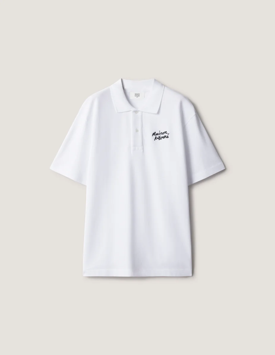 MAISON KITSUNE HANDWRITING COMFORT POLO - 1