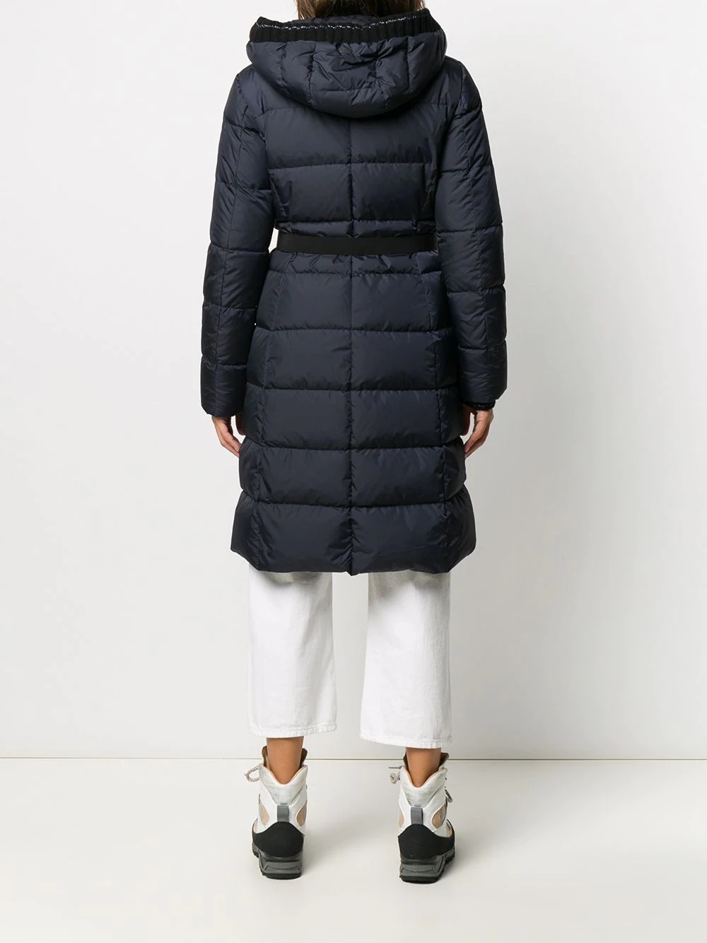 belted padded coat - 4