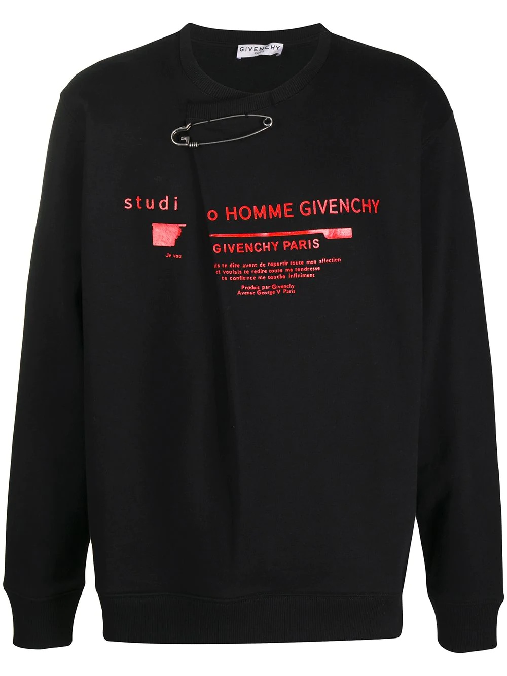 logo print sweatshirt - 1