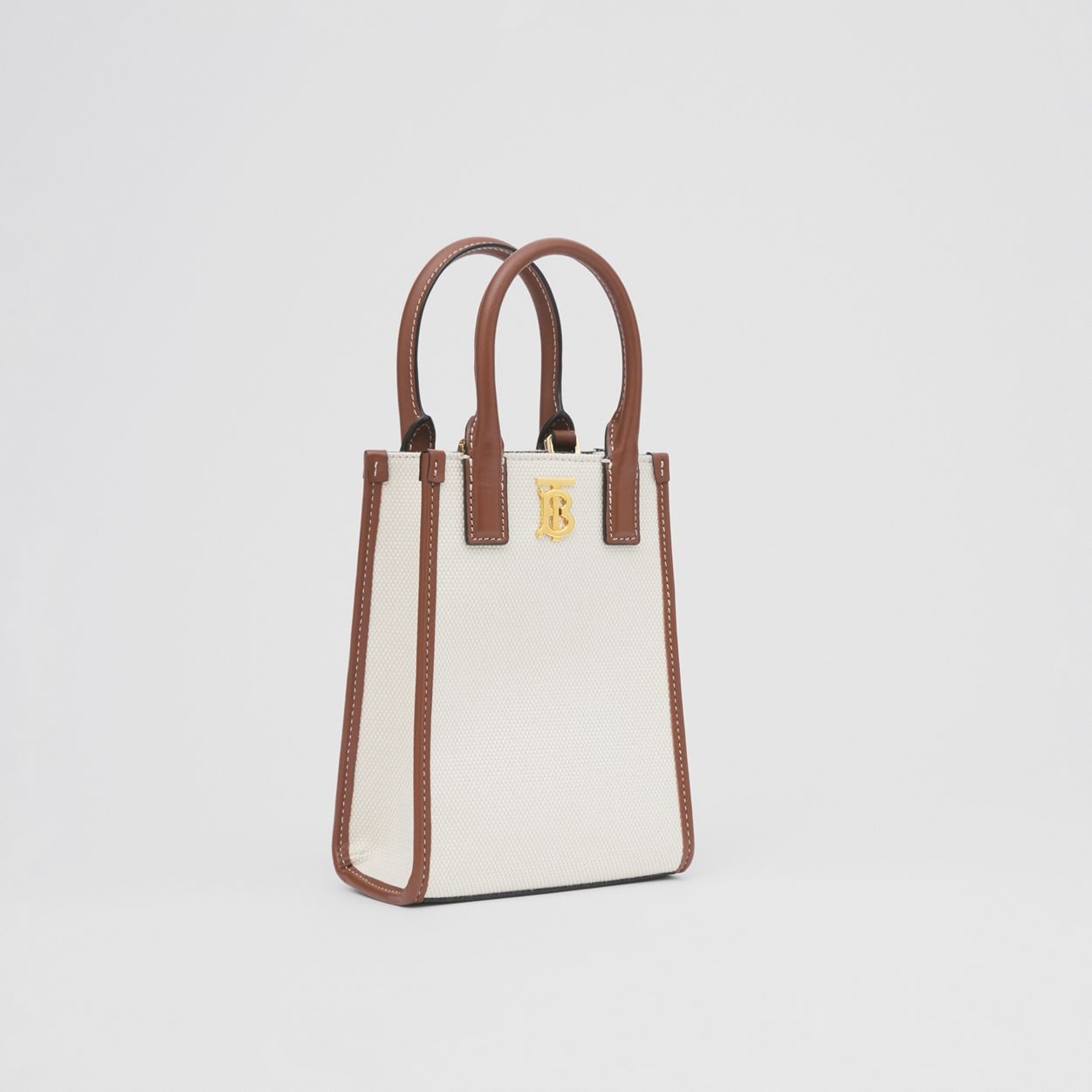 Micro Canvas and Leather Frances Tote - 7