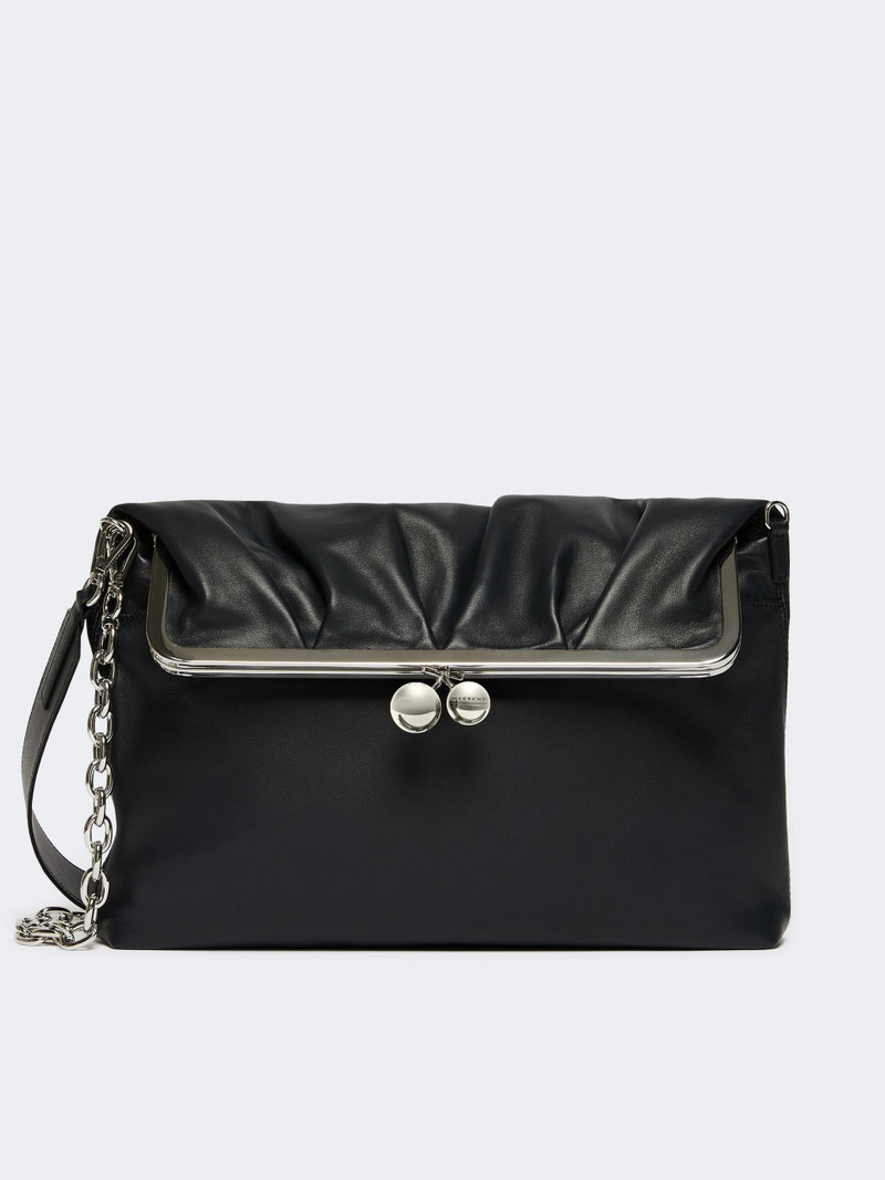 Shiny Nappa leather envelope Pasticcino Bag - ULTRAMARINE 1