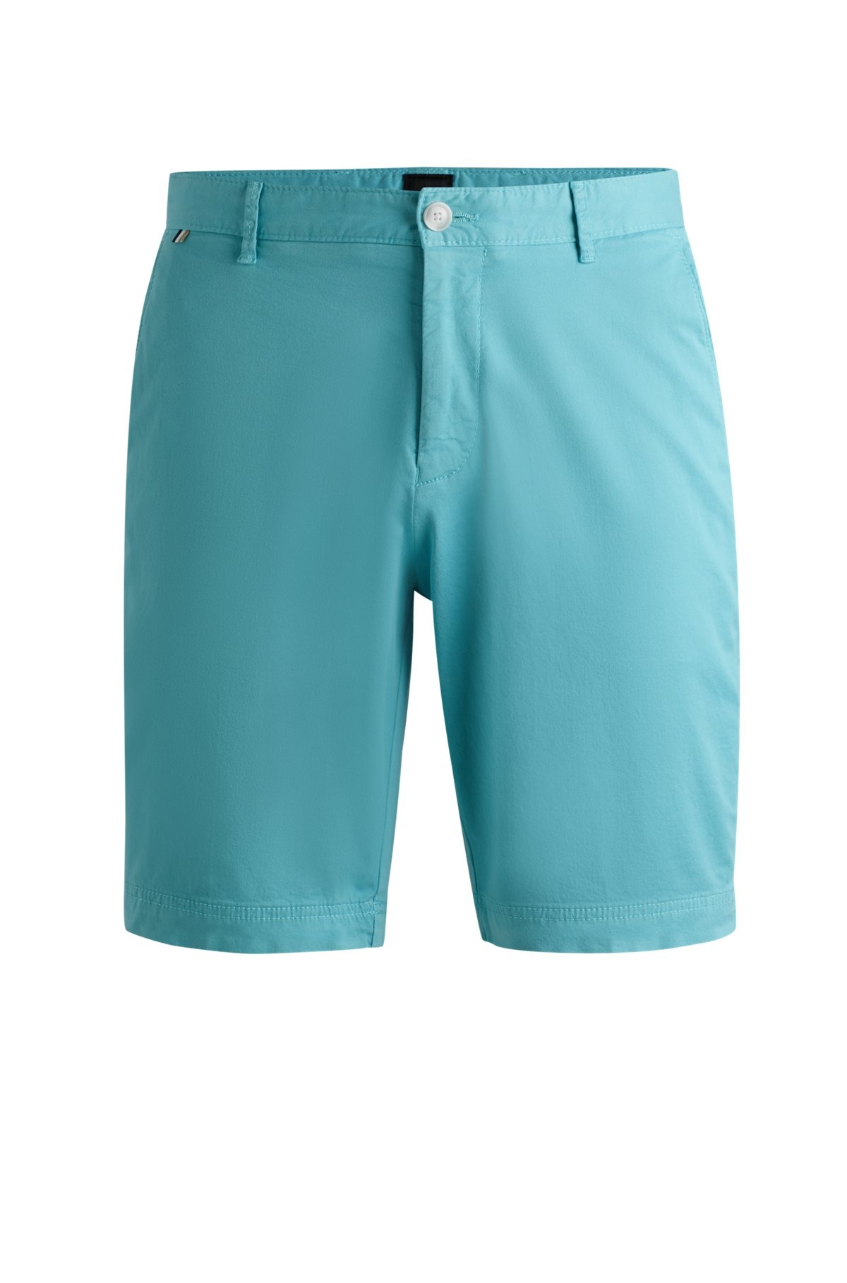 SLIM-FIT SHORTS IN STRETCH-COTTON TWILL - 1