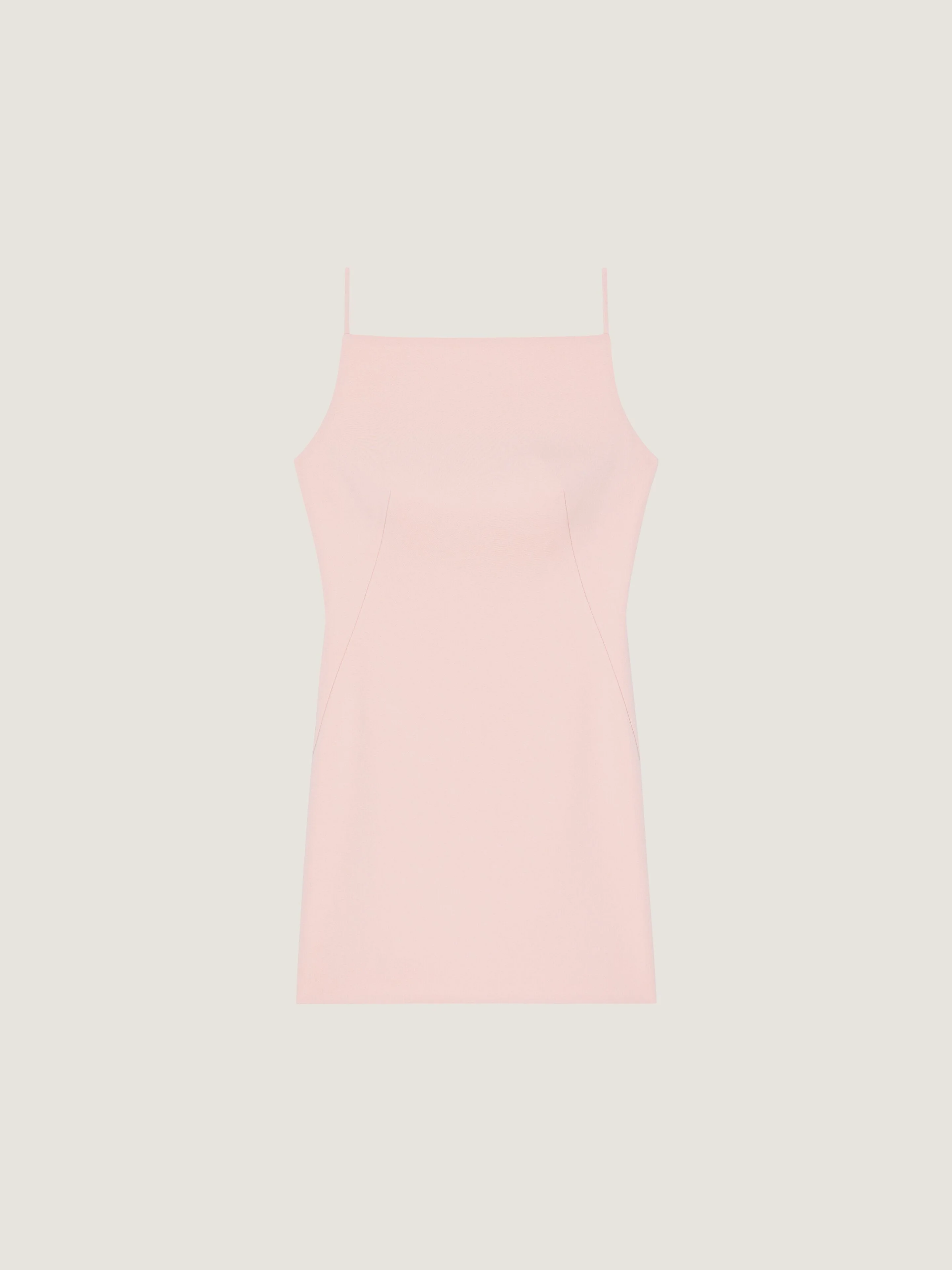 SLICED MINI DRESS IN CREPE CADY - 1
