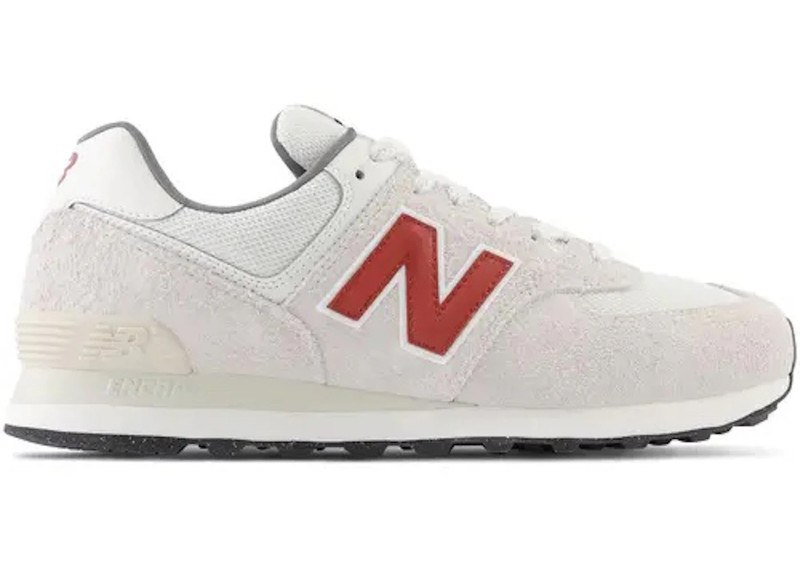 New Balance 574 White Red Grey - 1
