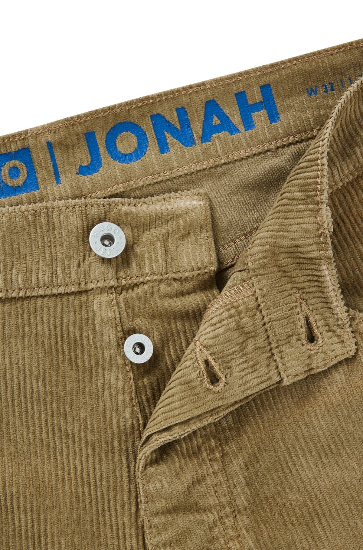 REGULAR-FIT JEANS IN COLORED COTTON CORDUROY - 6
