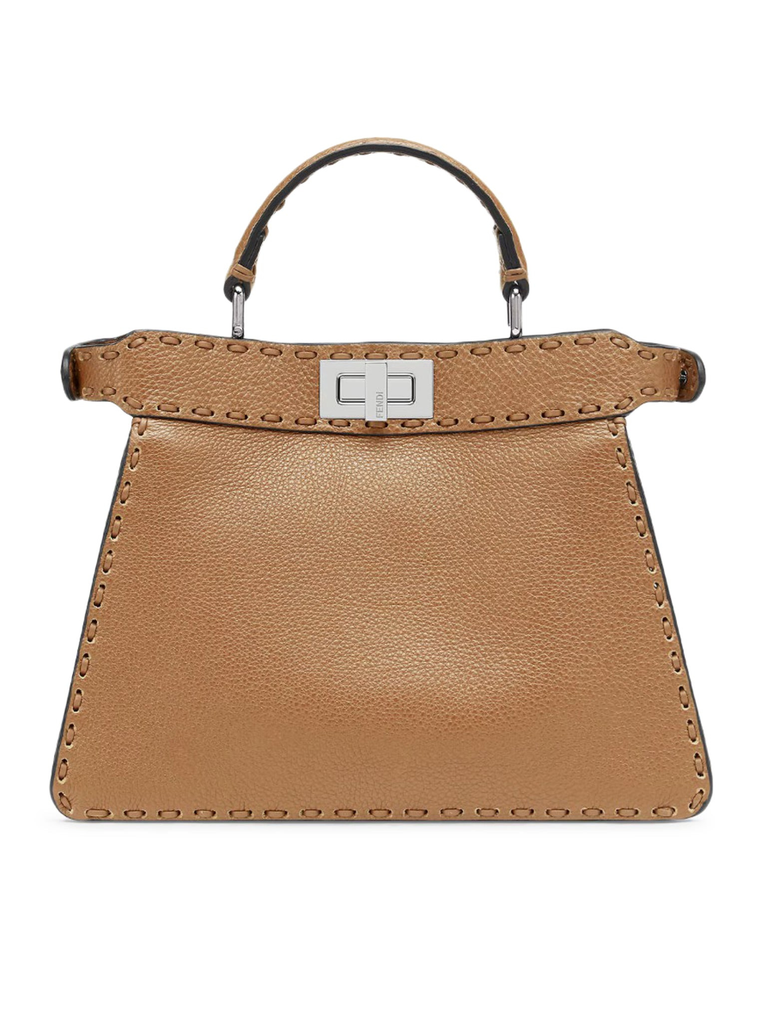PEEKABOO ISEEU SMALL SADDLERY BAG CAPPUCCINO COLOR - 3