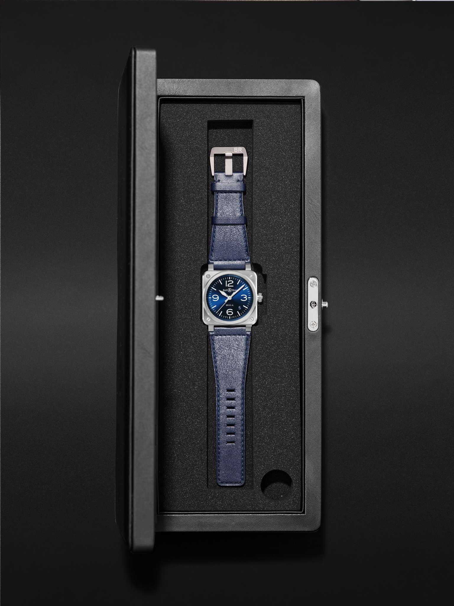 BR 03 Automatic 41mm Stainless Steel and Leather Watch, Ref. No. BR03A-BLU-ST/SCA - 7