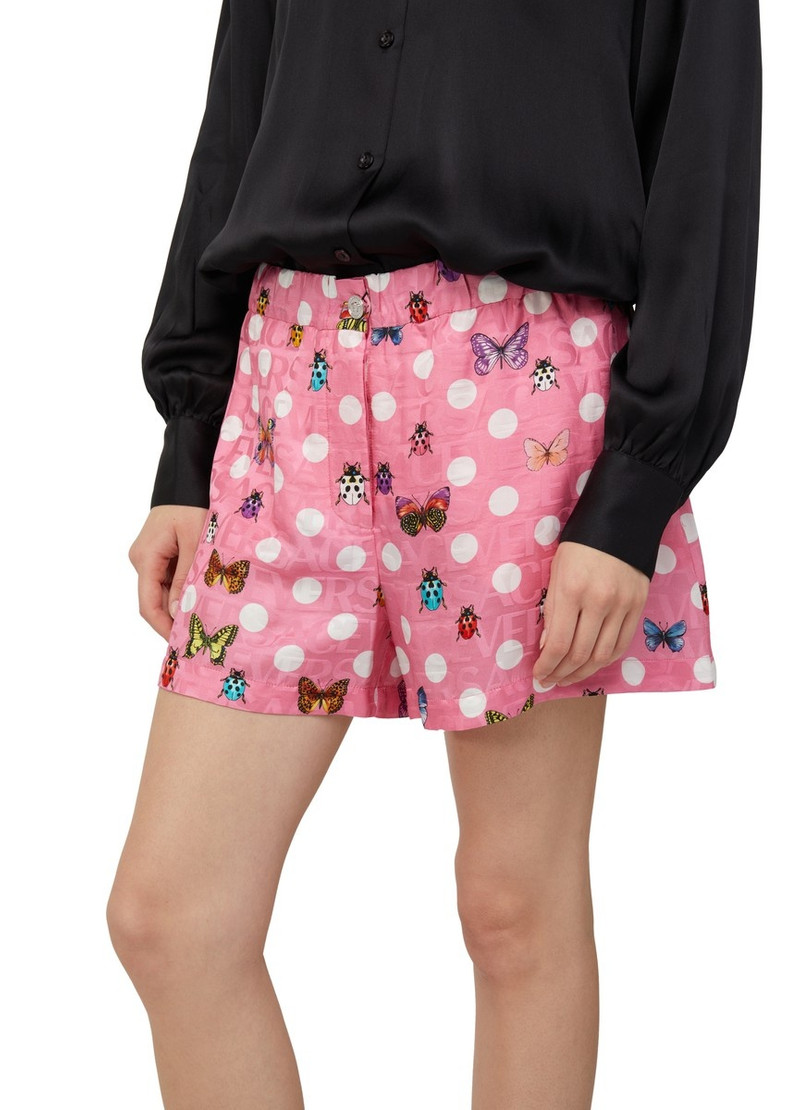 Shorts with polka dots and butterfly print 4