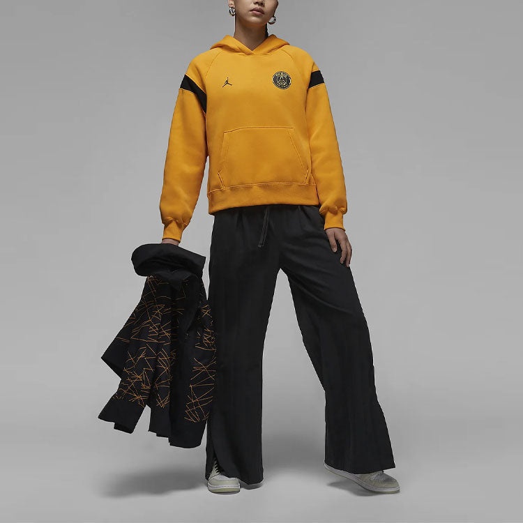 (WMNS) Air Jordan x Paris Saint-Germain Hoodie (Asia Sizing) 'Yellow Black' DV2836-705 - 3