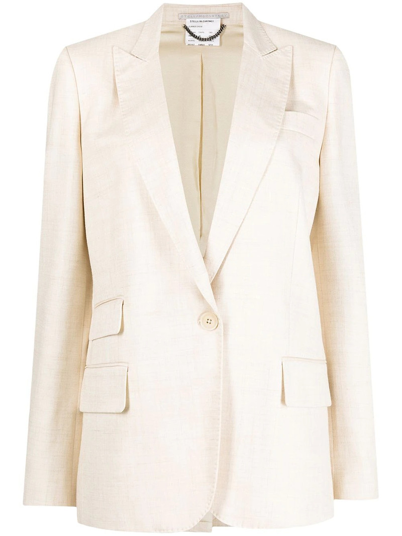 single-breasted peak-lapel blazer 1