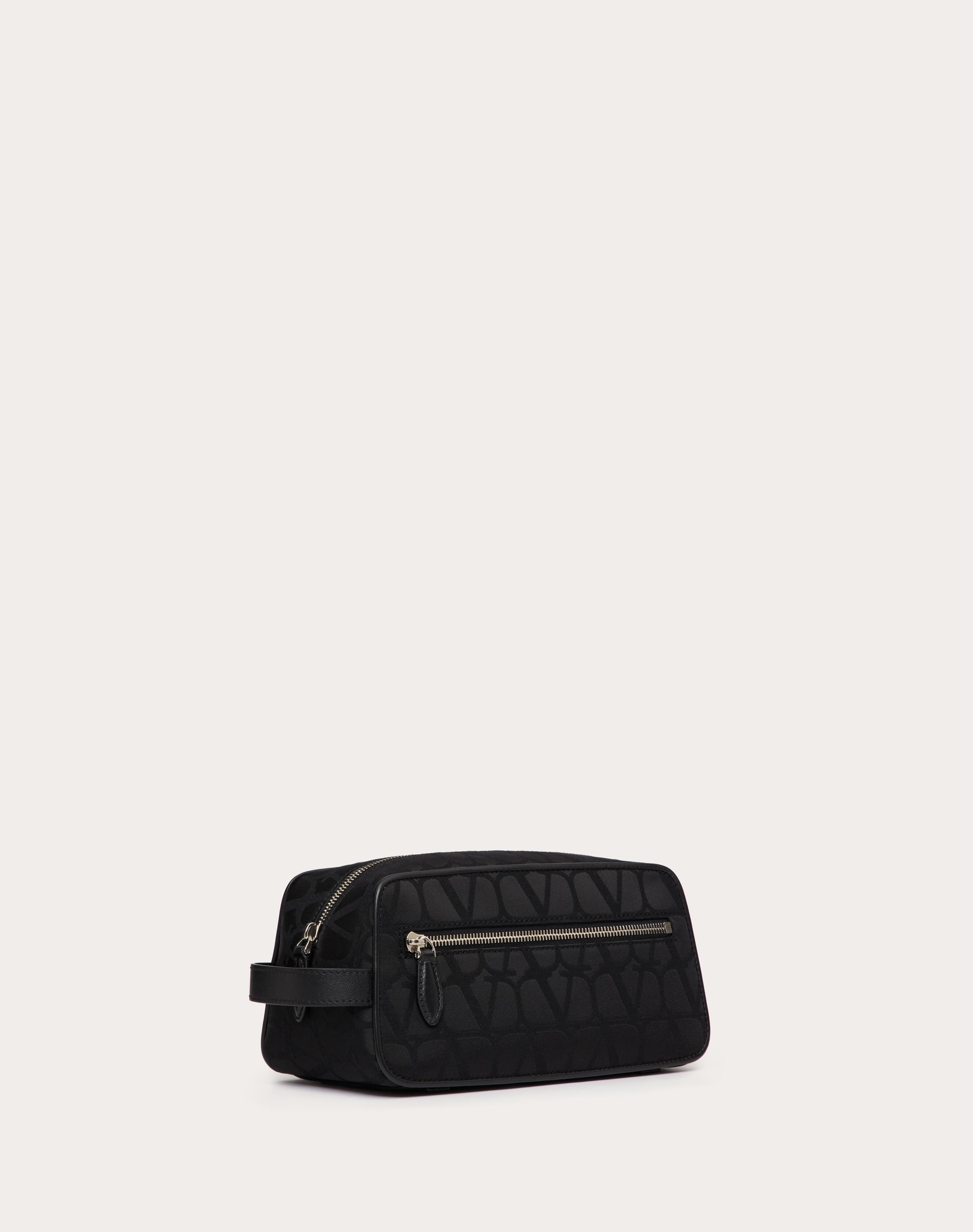 TOILE ICONOGRAPHE WASHBAG IN TECHNICAL FABRIC WITH LEATHER DETAILS - 2