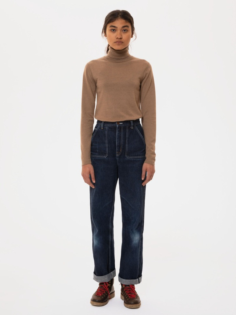 Nudie Jeans Vivi Rollneck Beige outlook