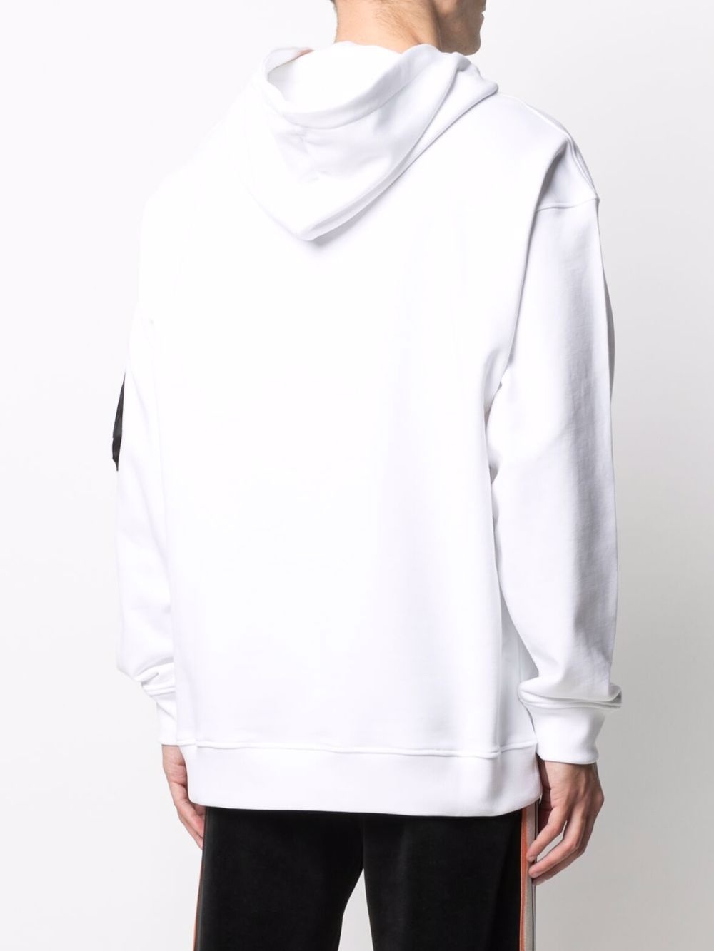 zip pull pocket-detail hoodie - 4