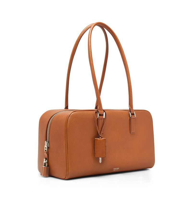 TOM FORD SOFT GRAIN LEATHER ZIPPED SMALL STRYKE SHOULDER BAG outlook