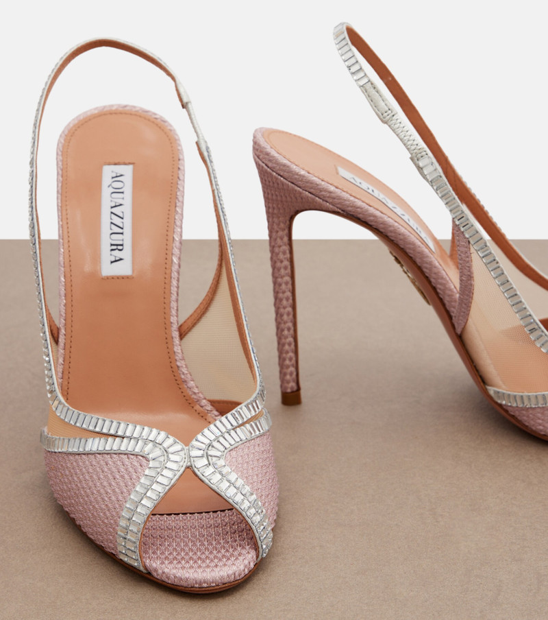 Wild Aurora embellished slingback sandals 6