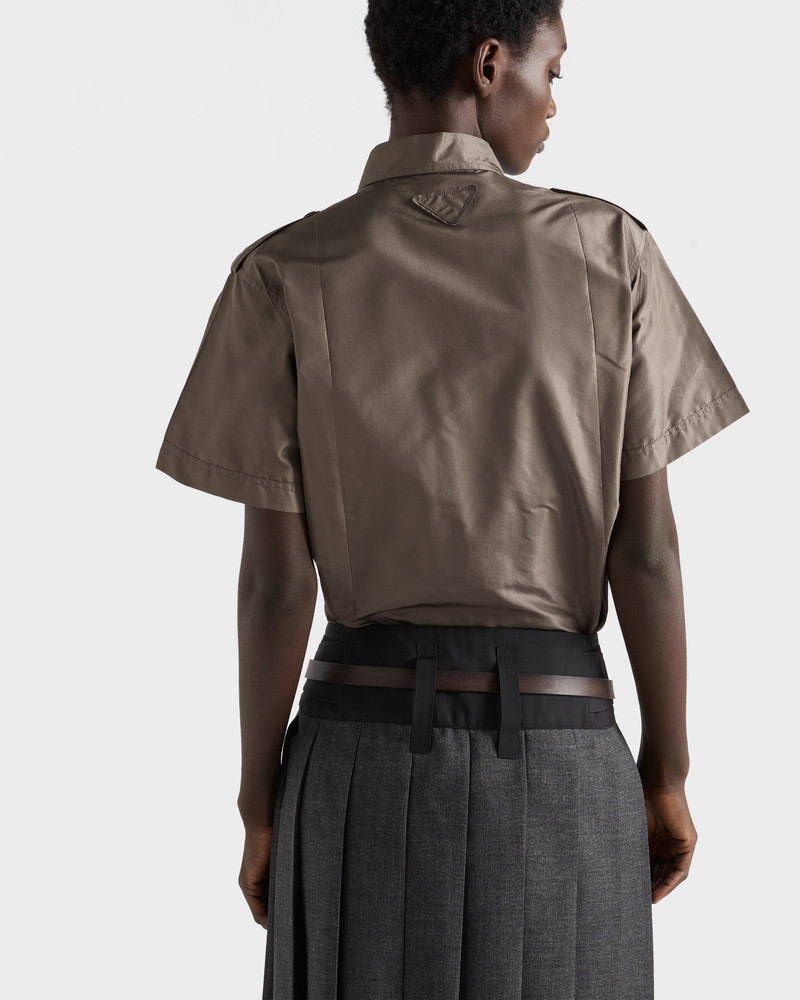 Short-sleeved taffeta shirt 5