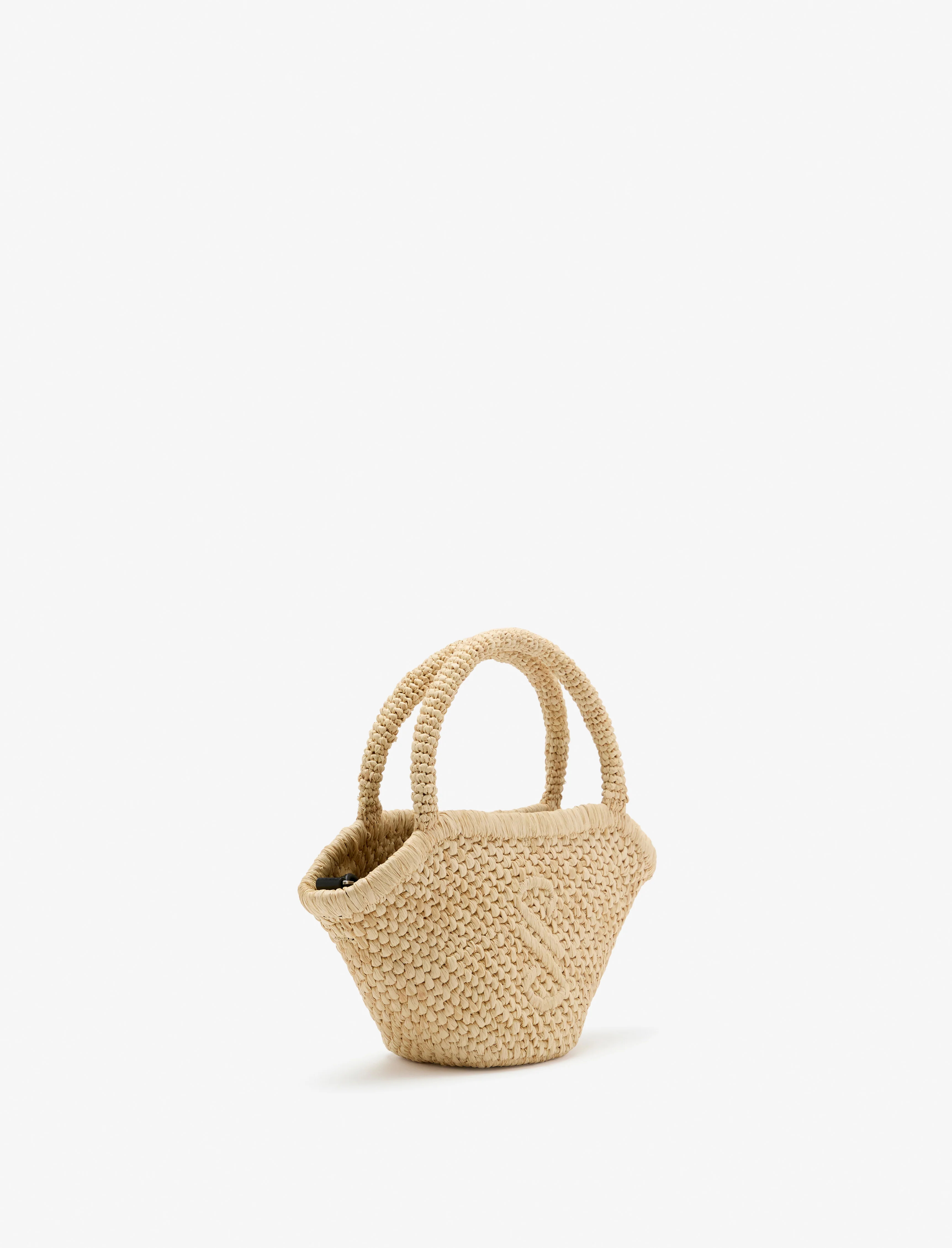 Small Chelsea Tote in Natural Raffia - 3